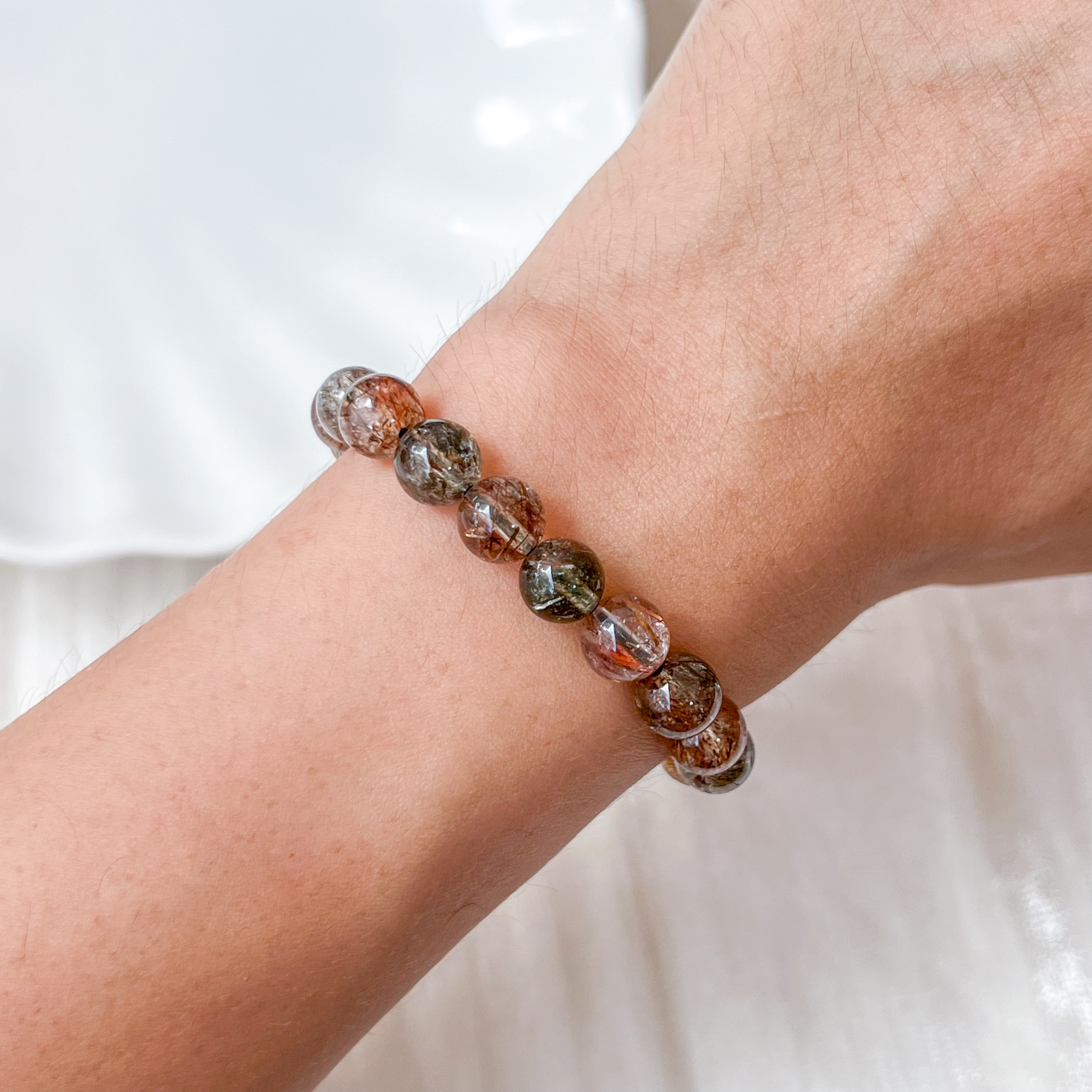 Black Gold Rutilated 7-8mm Bracelet