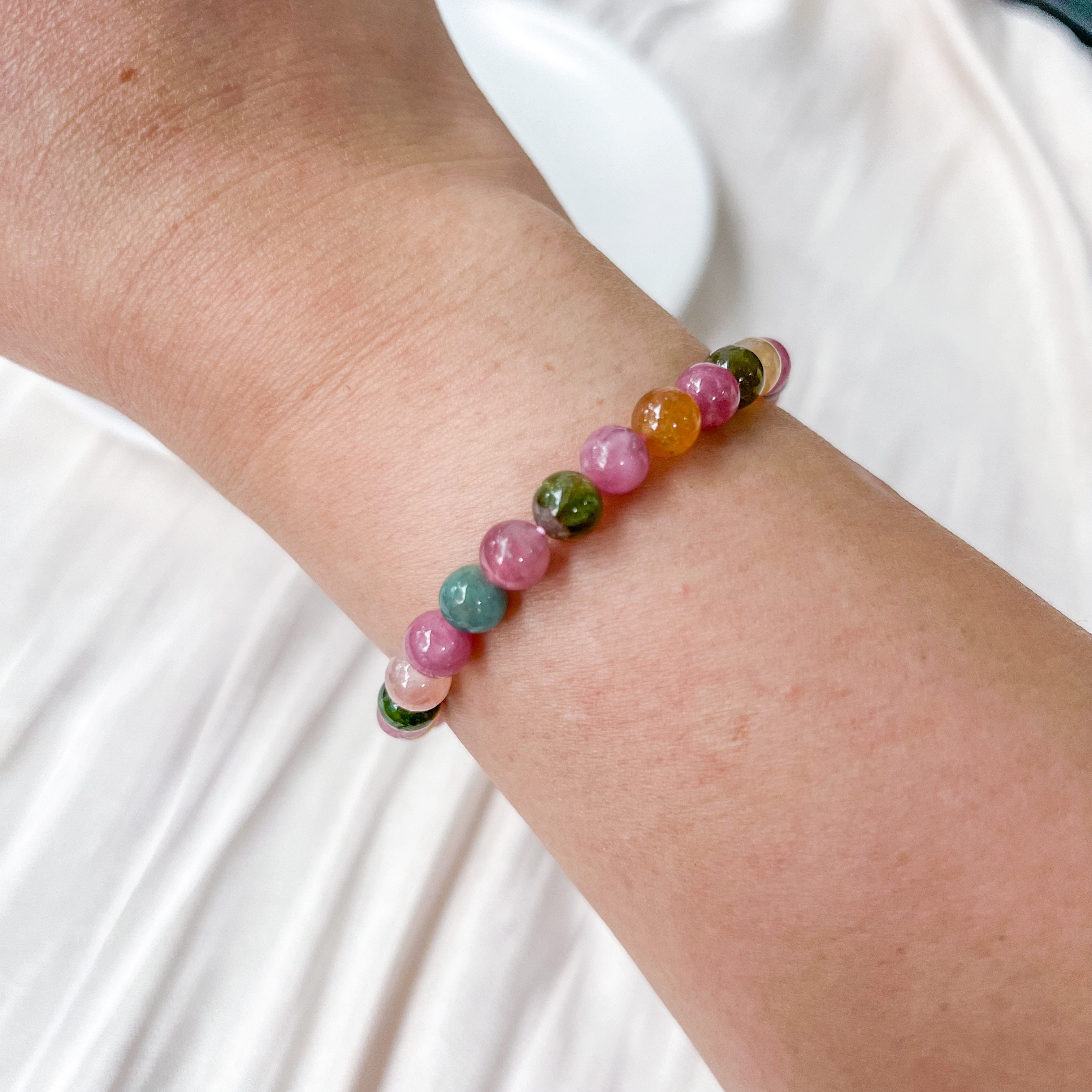 Multi-Colour Tourmaline 6mm AAA Bracelet