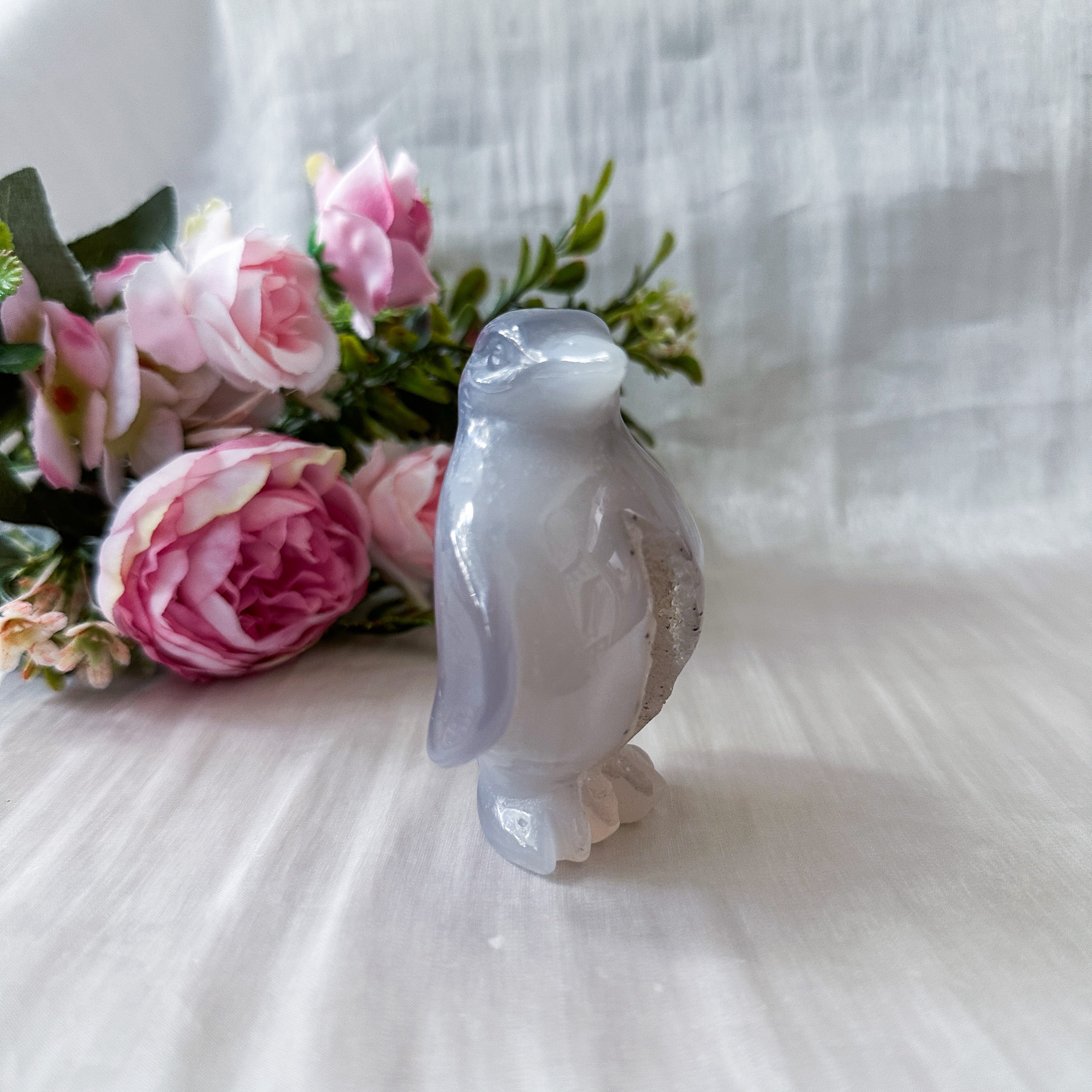 Druzy Agate Penguin (65.5mm)