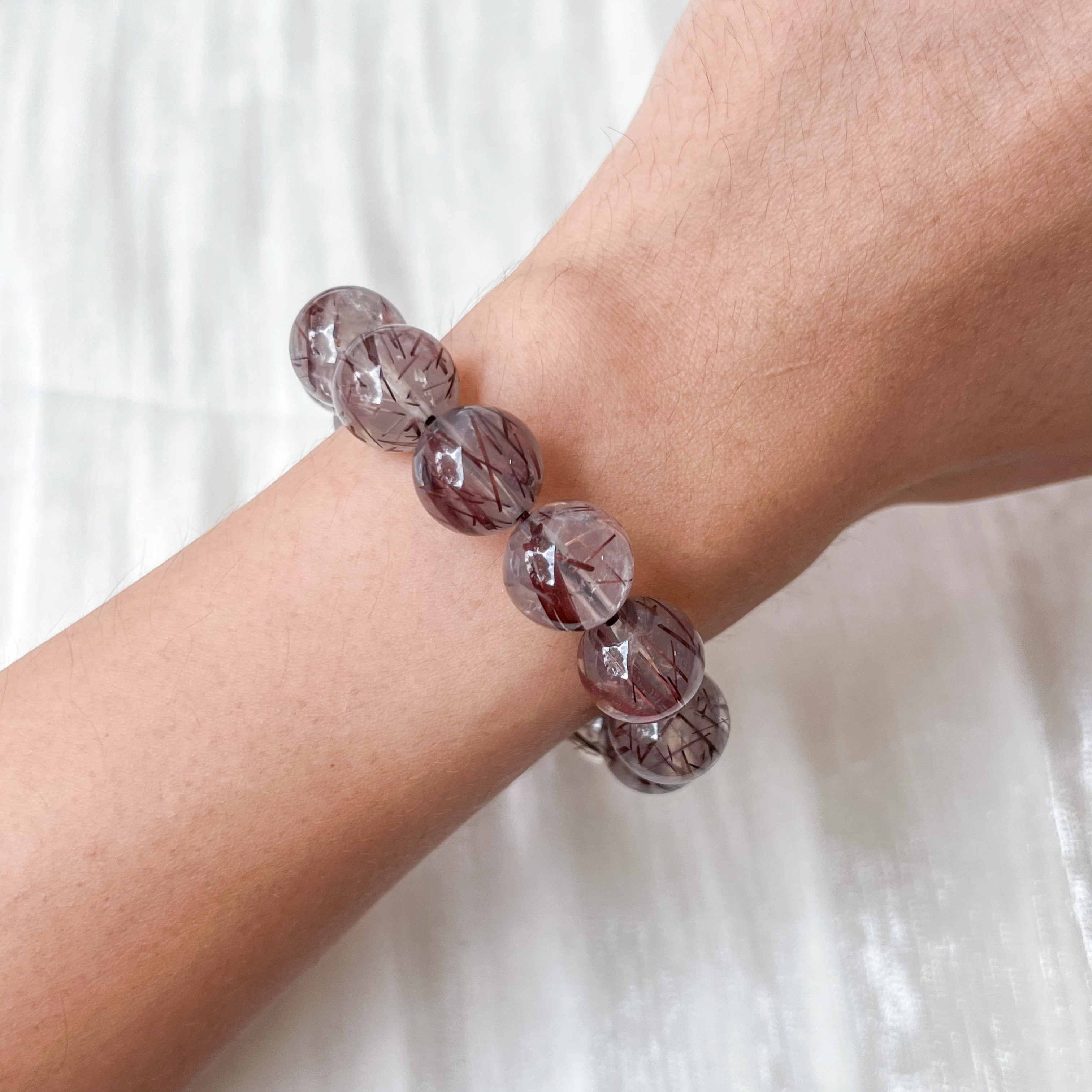 Coffee Rutilated 11-12mm AAA+ Bracelet