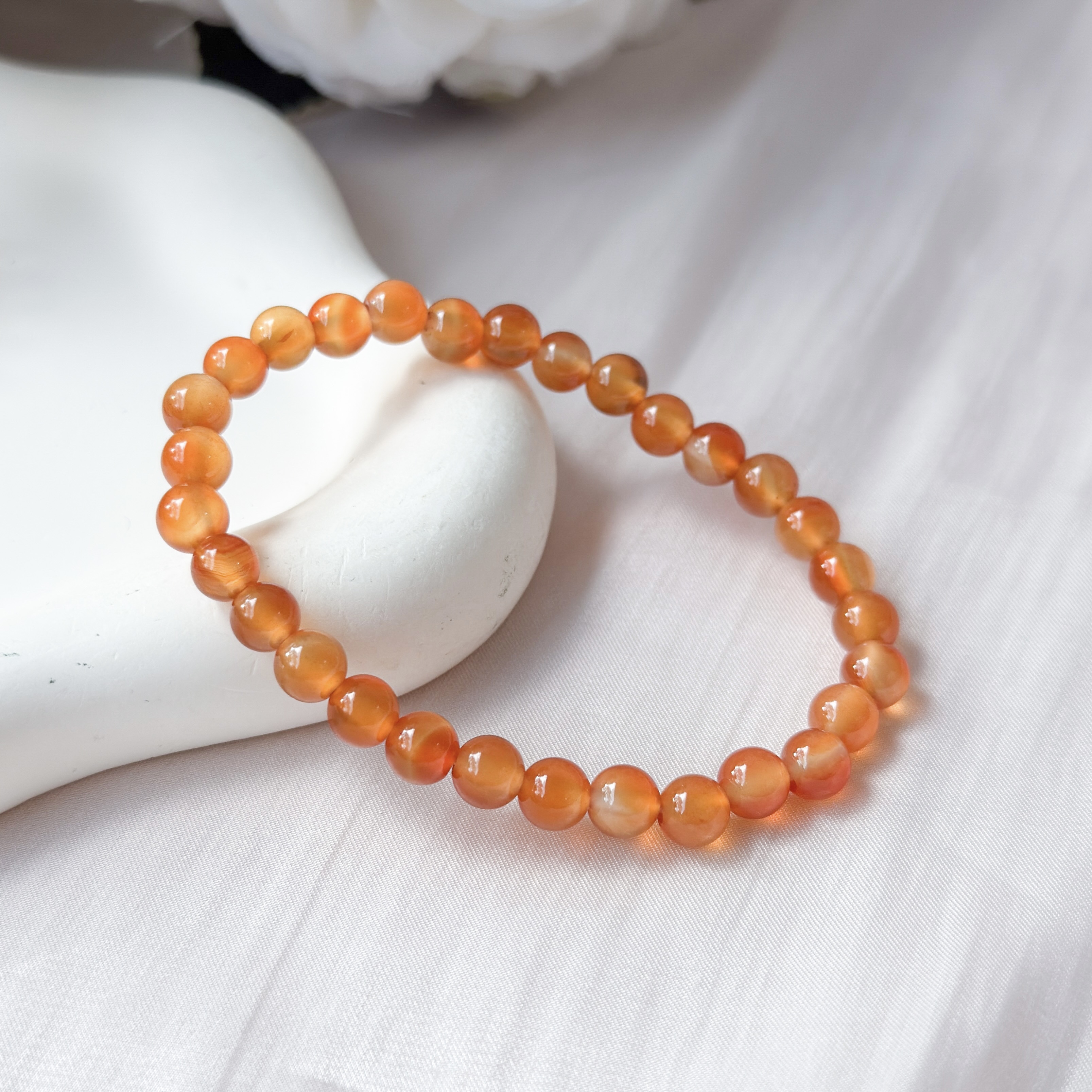 Carnelian 6mm Bracelet