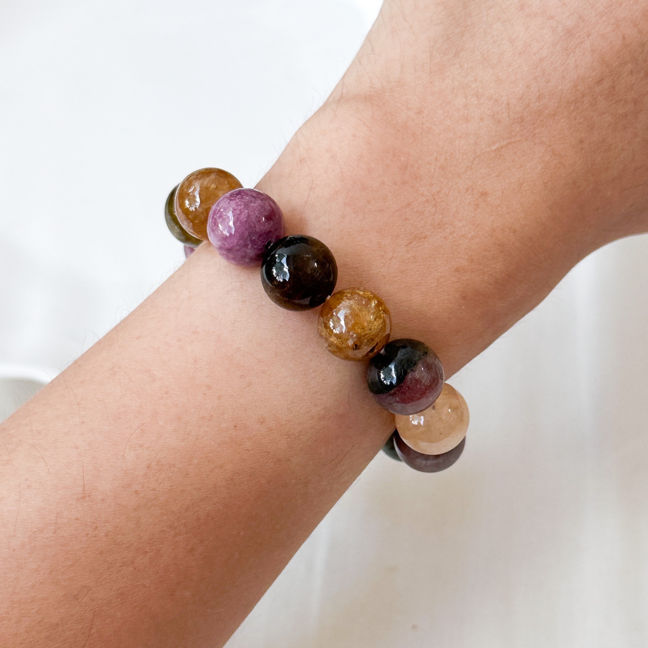 Multi-Colour Tourmaline 10-11mm AAA+ Bracelet