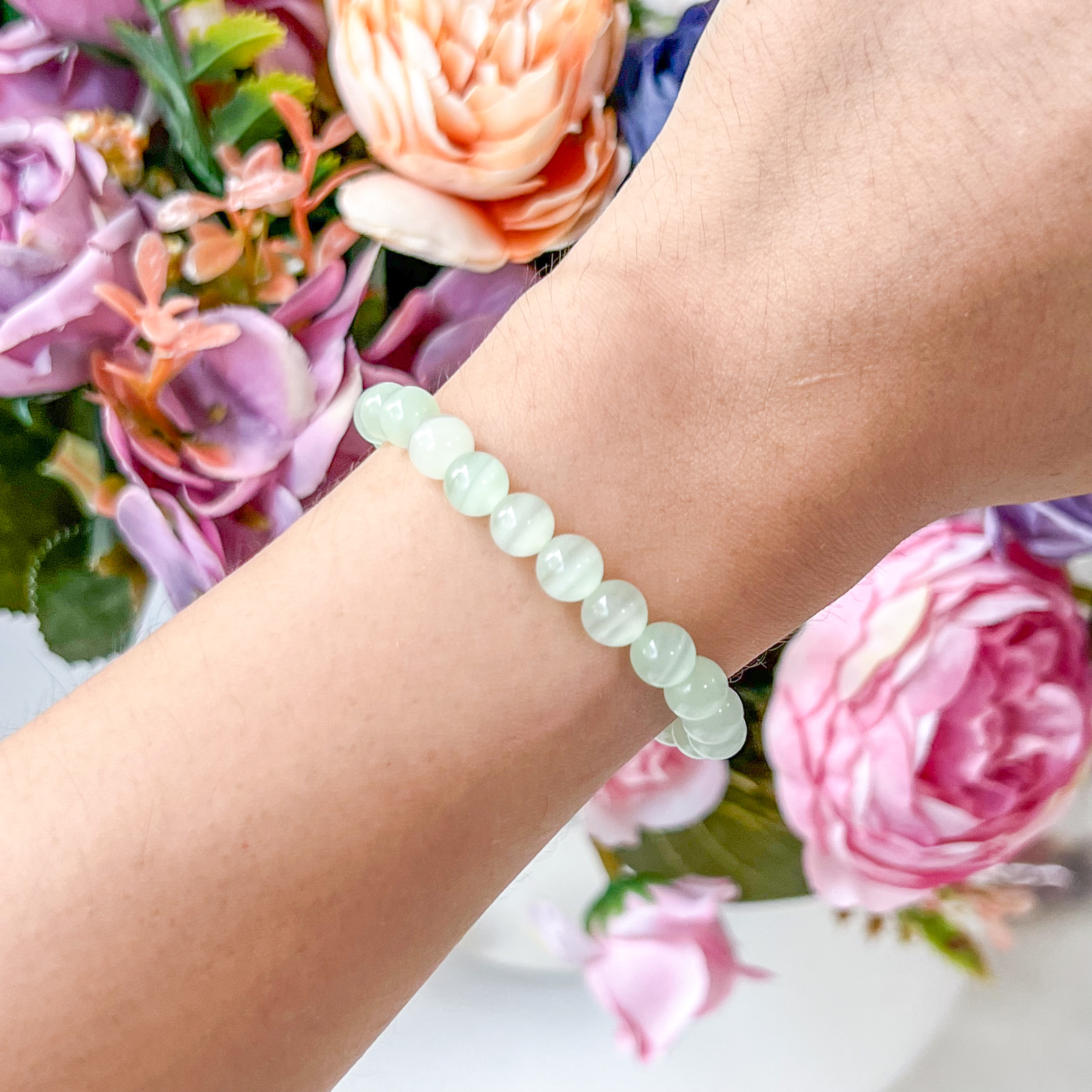 Green Calcite 6mm Bracelet