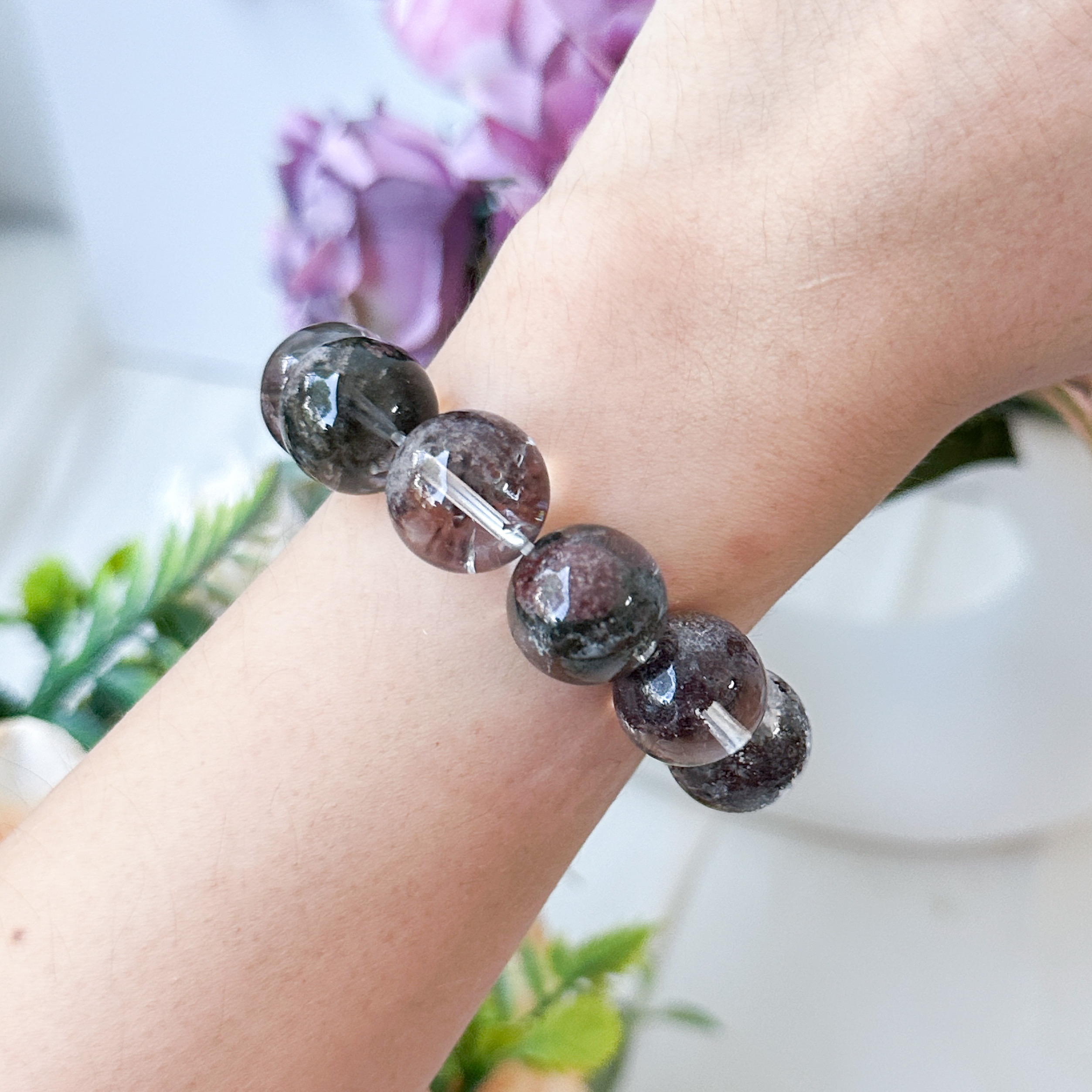 Phantom Quartz 14+mm AAA+ Bracelet