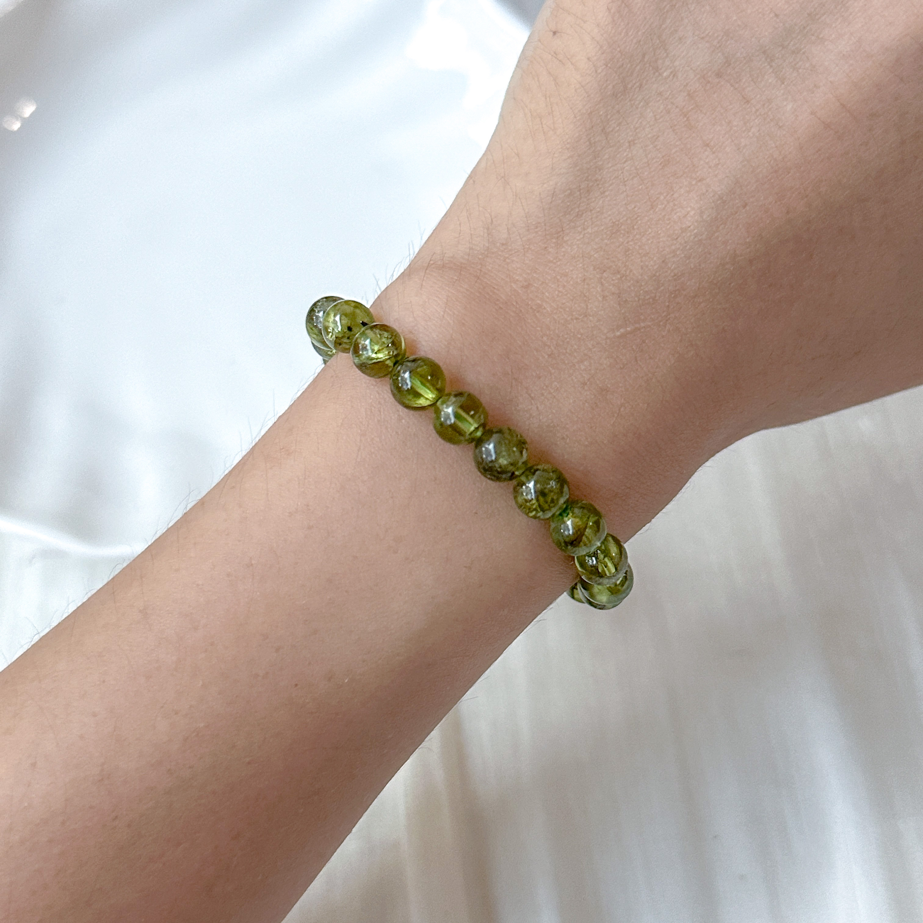 Peridot 6+mm AA+ Bracelet