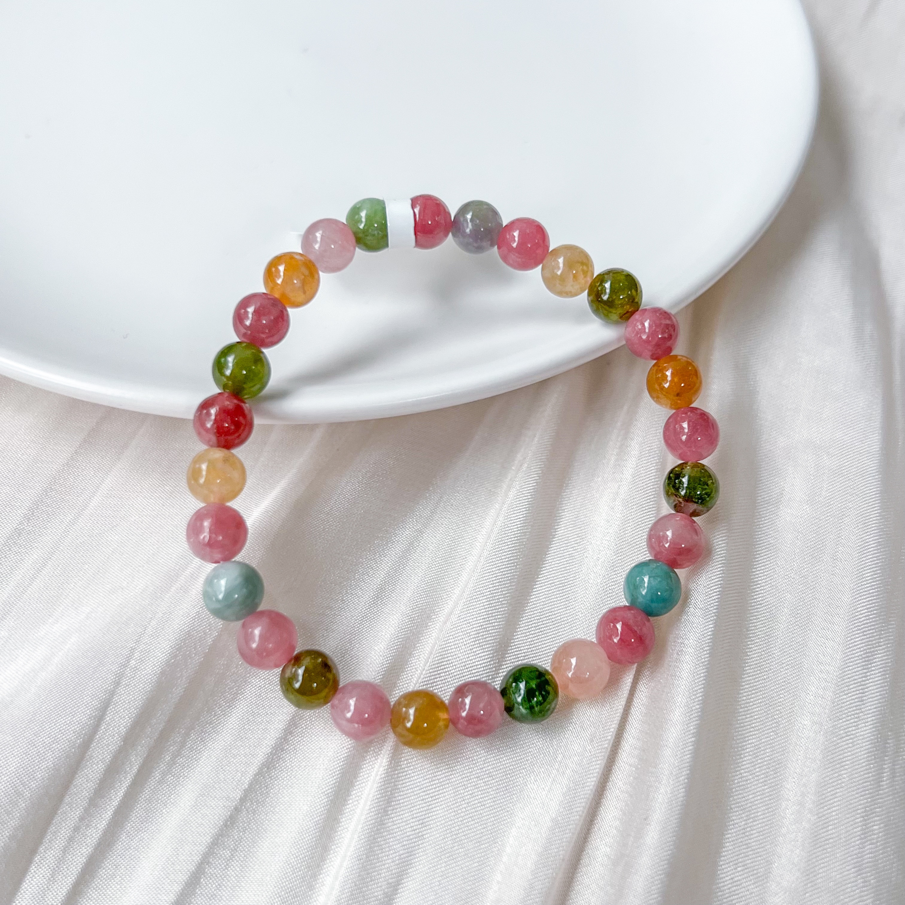 Multi-Colour Tourmaline 6mm AAA Bracelet