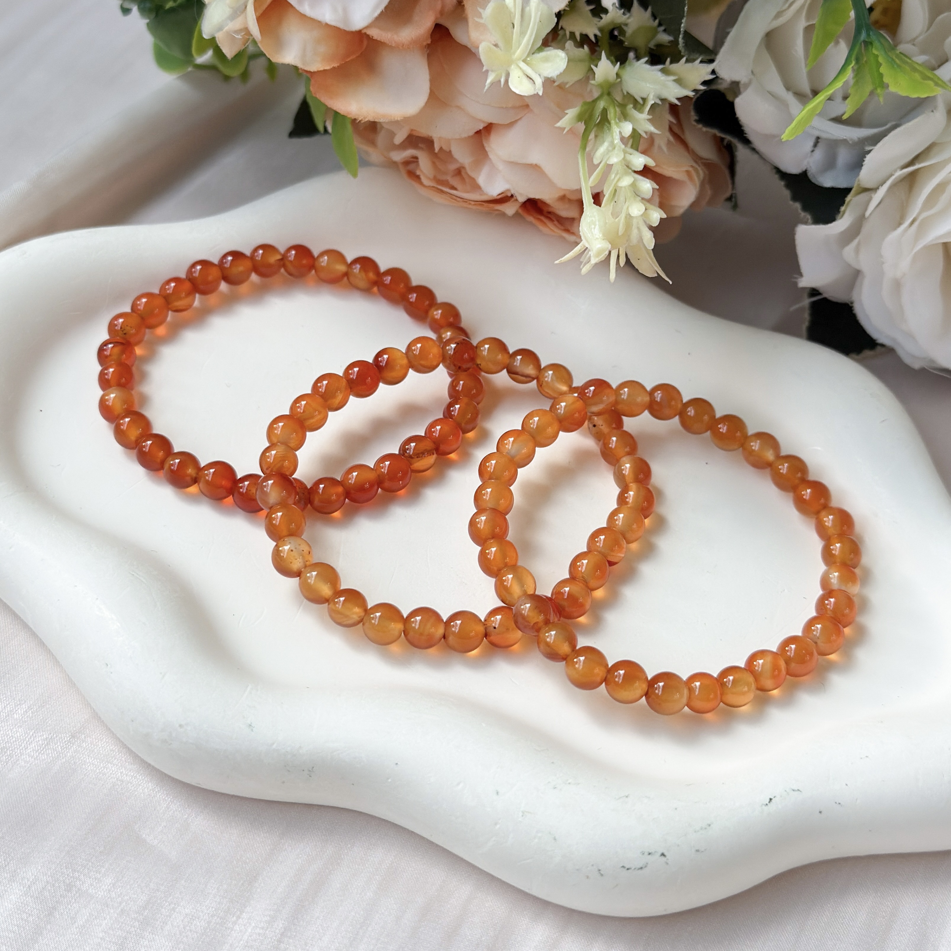 Carnelian 6mm Bracelet