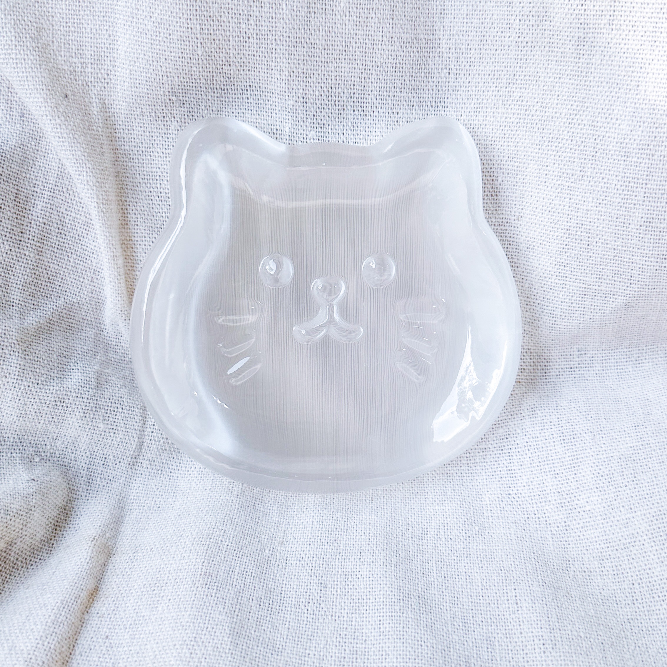 Selenite Meow Plate