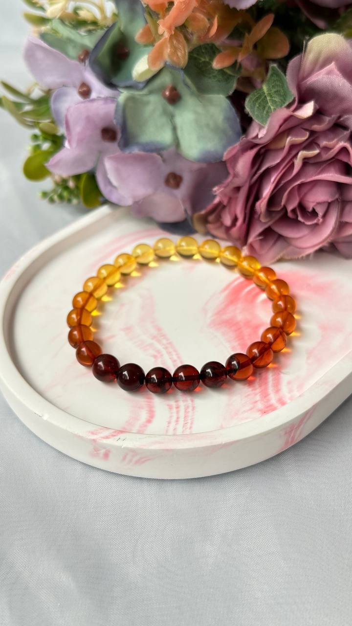 Multi-Colour Amber 8mm AAA Bracelet