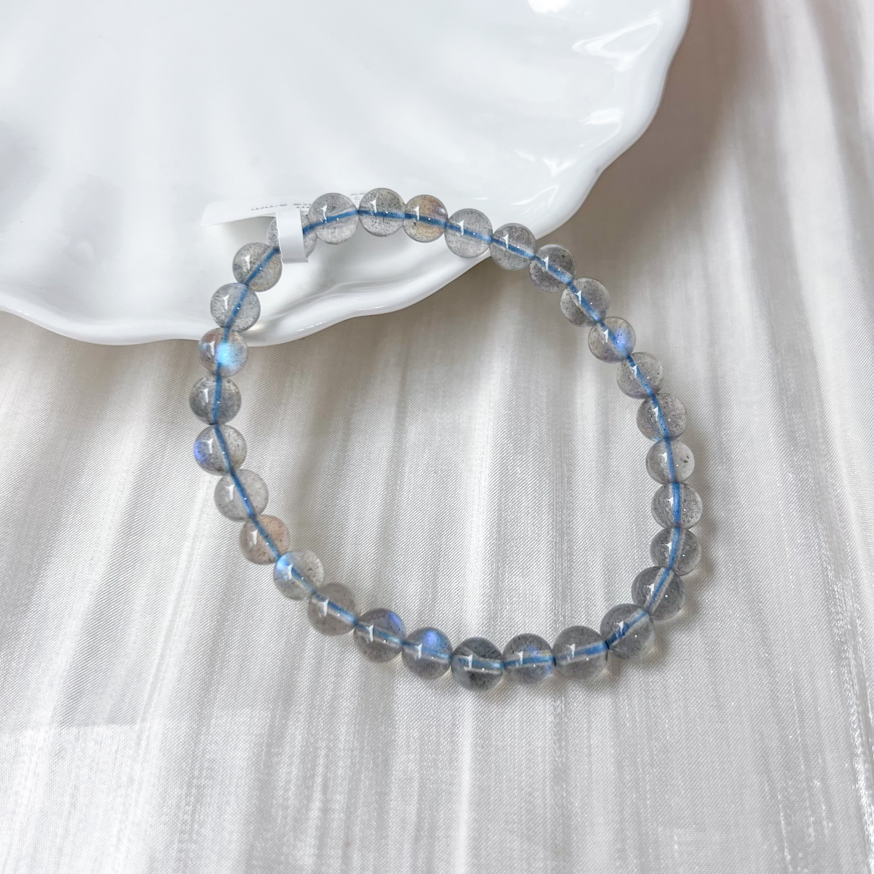 Blue Sheen Labradorite 6mm Bracelet