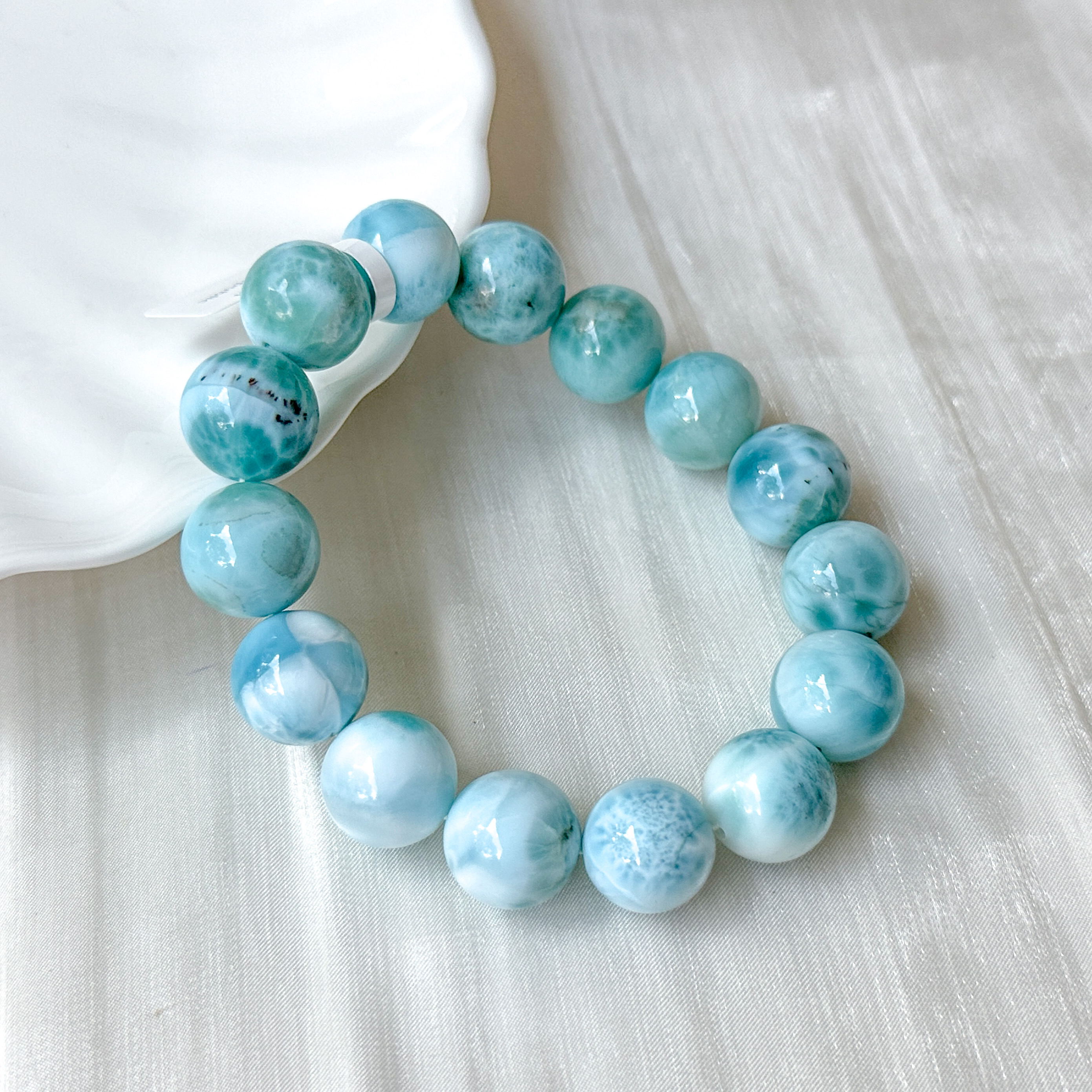 Larimar 13-14mm AAA Bracelet