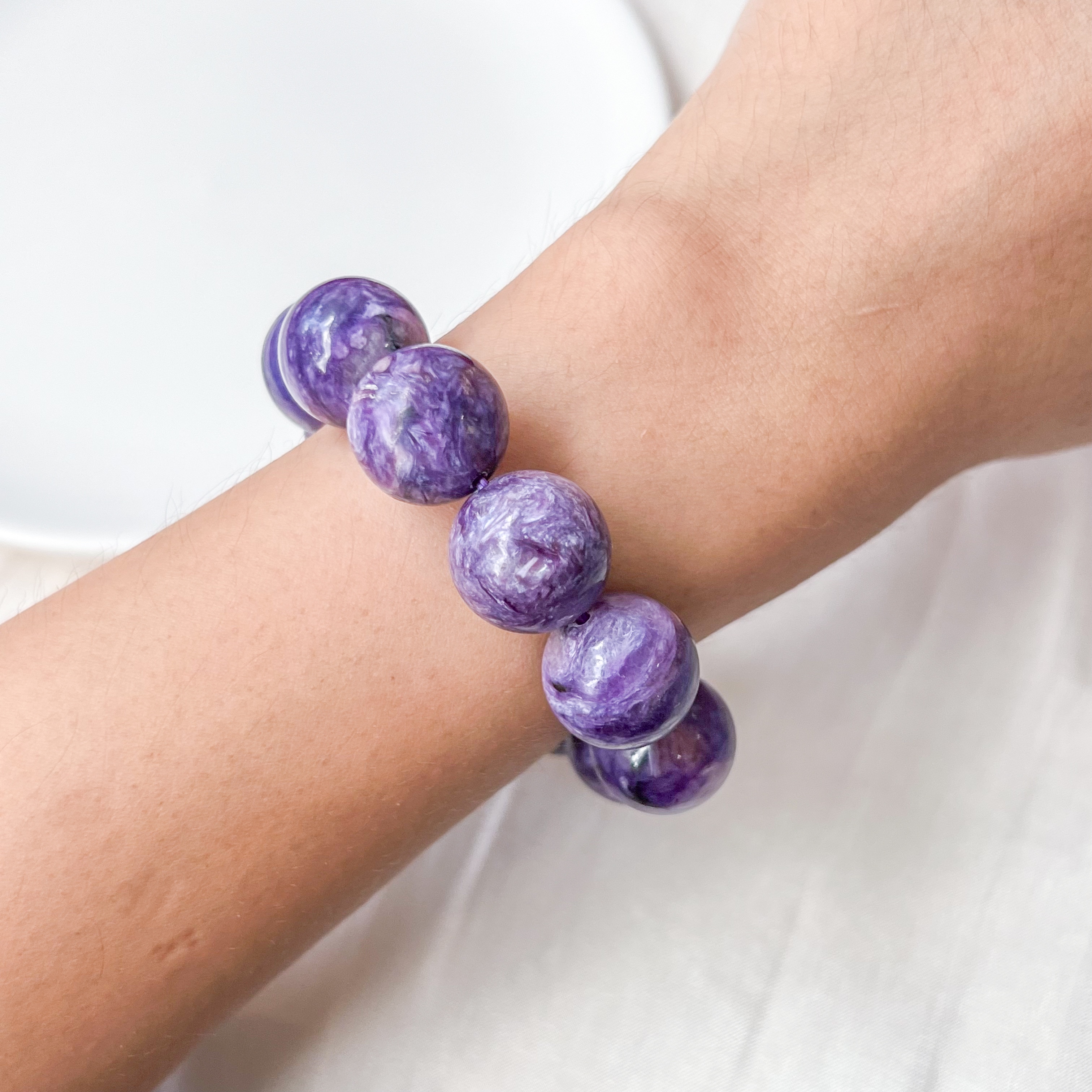 Charoite 15mm AAAA Bracelet