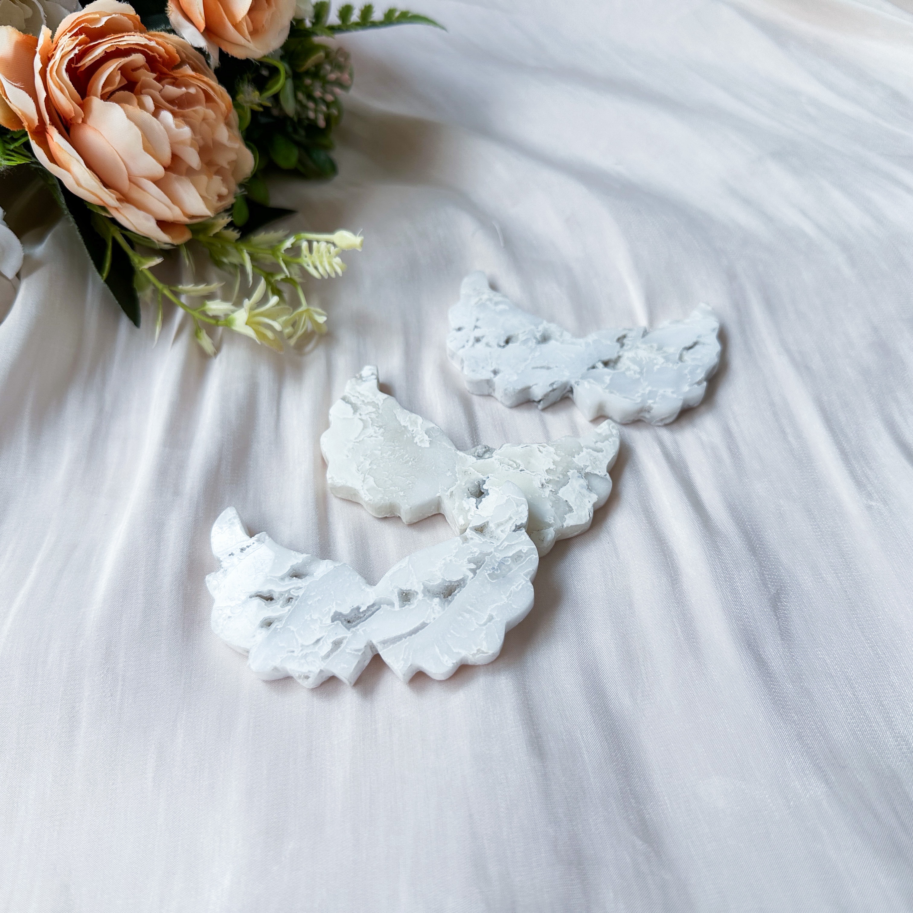 White Plume Agate Angel Wing 