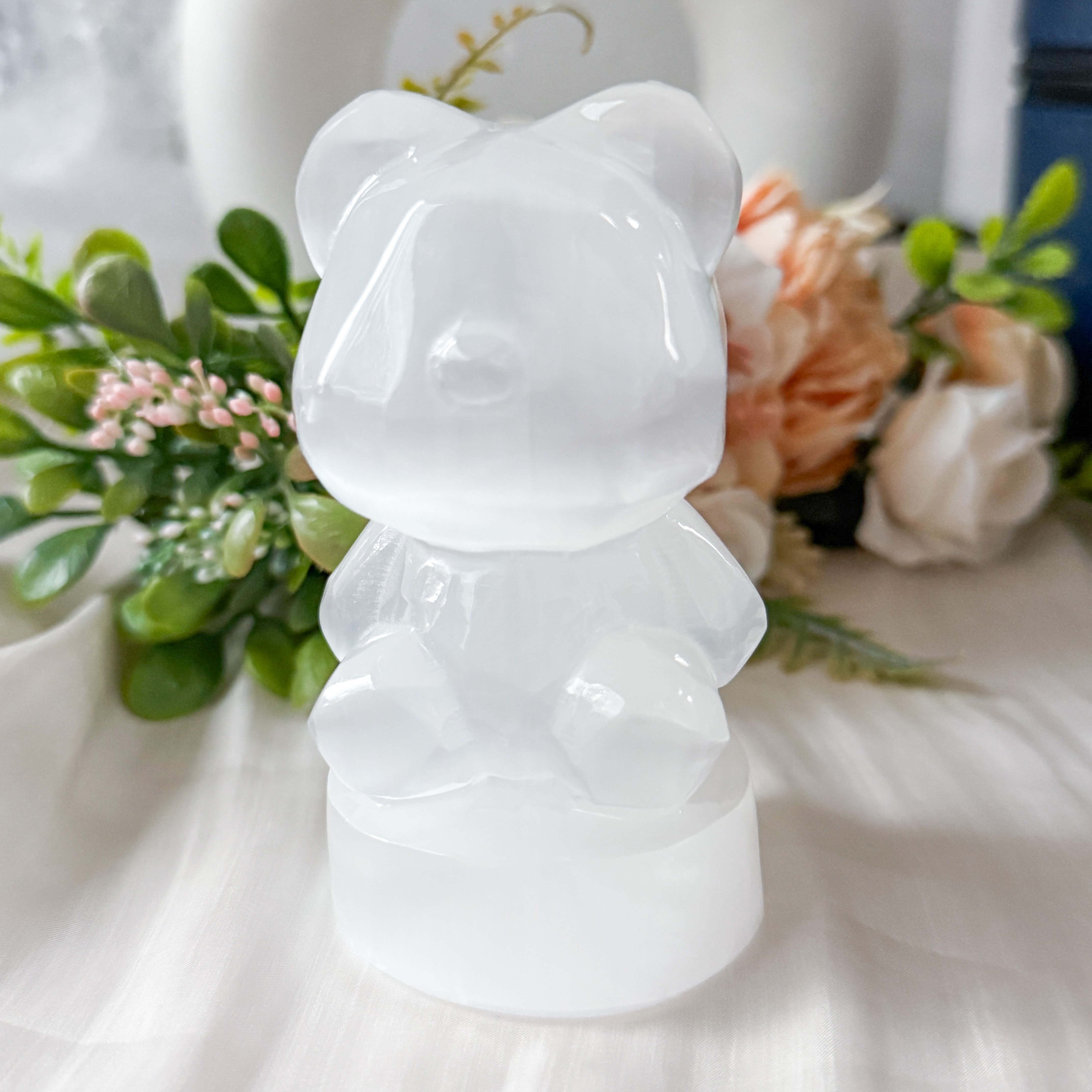 Selenite Beary Display