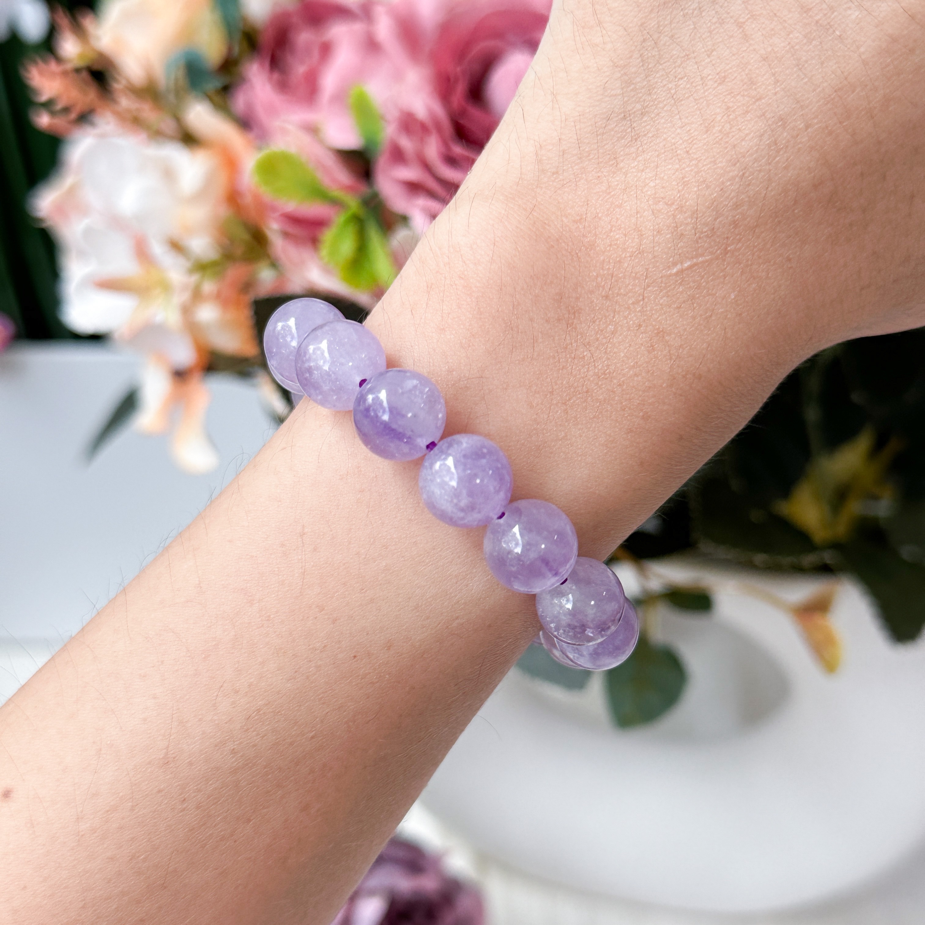 Lavender Amethyst 10mm Bracelet