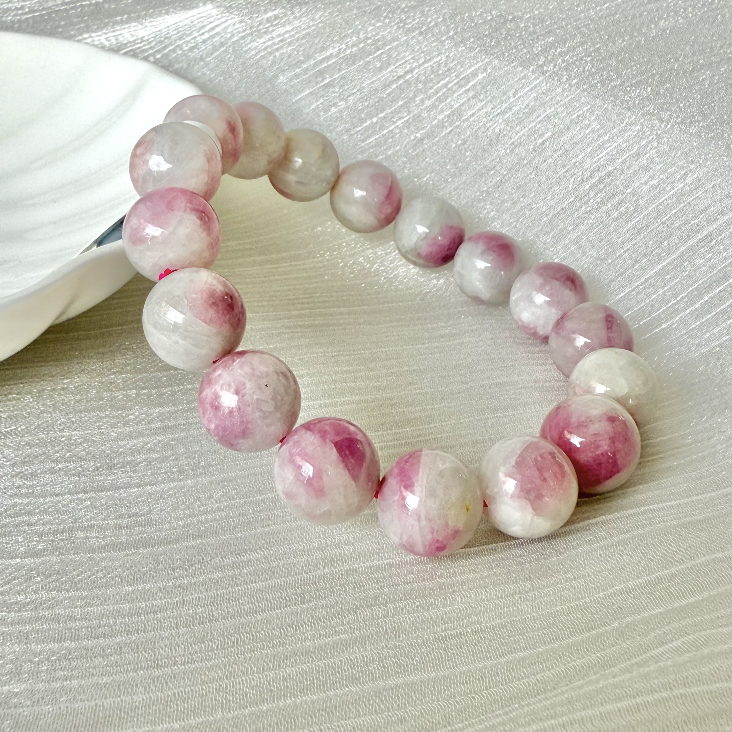 Cherry Blossom Tourmaline 11-12mm AAA Bracelet