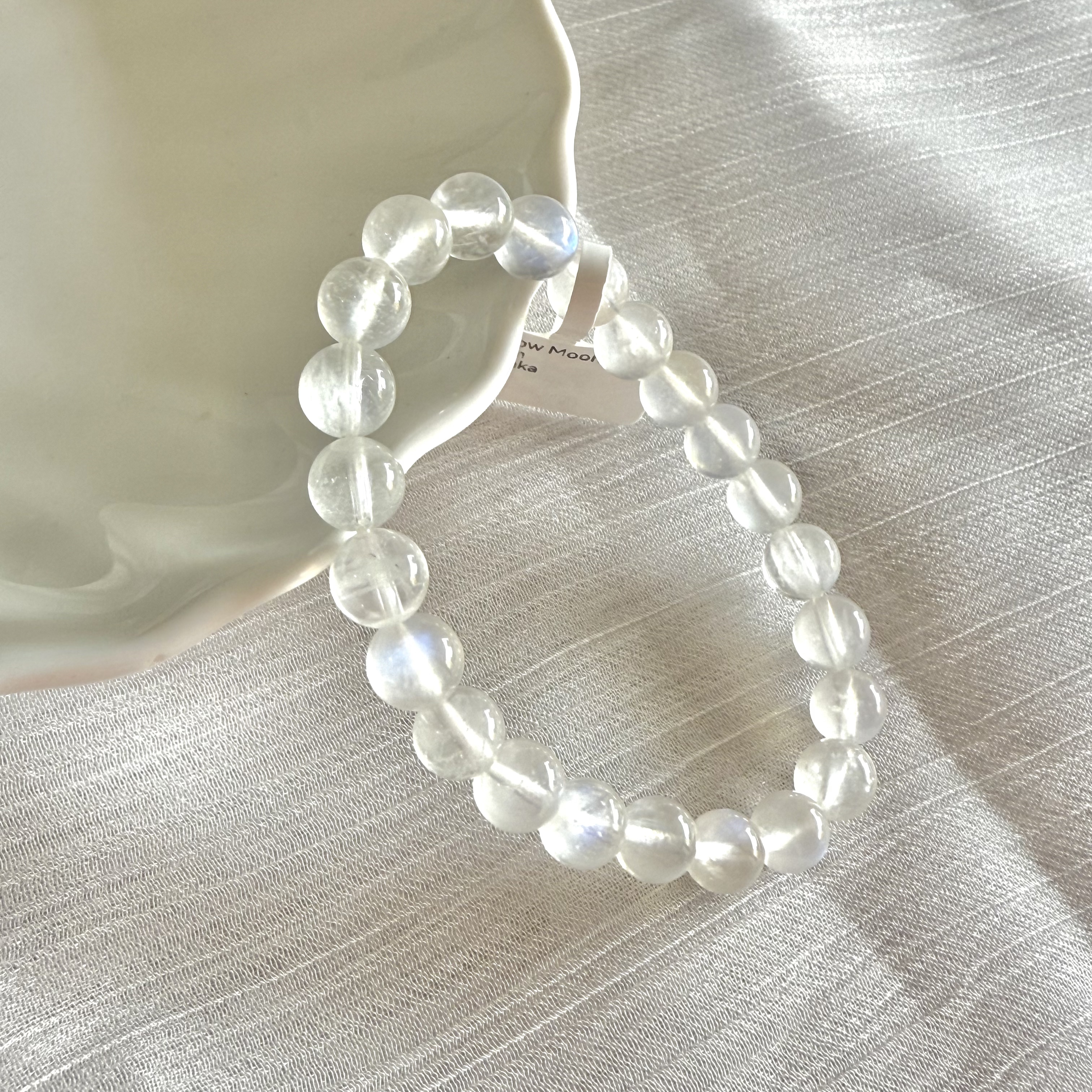 Rainbow Moonstone 8mm Bracelet