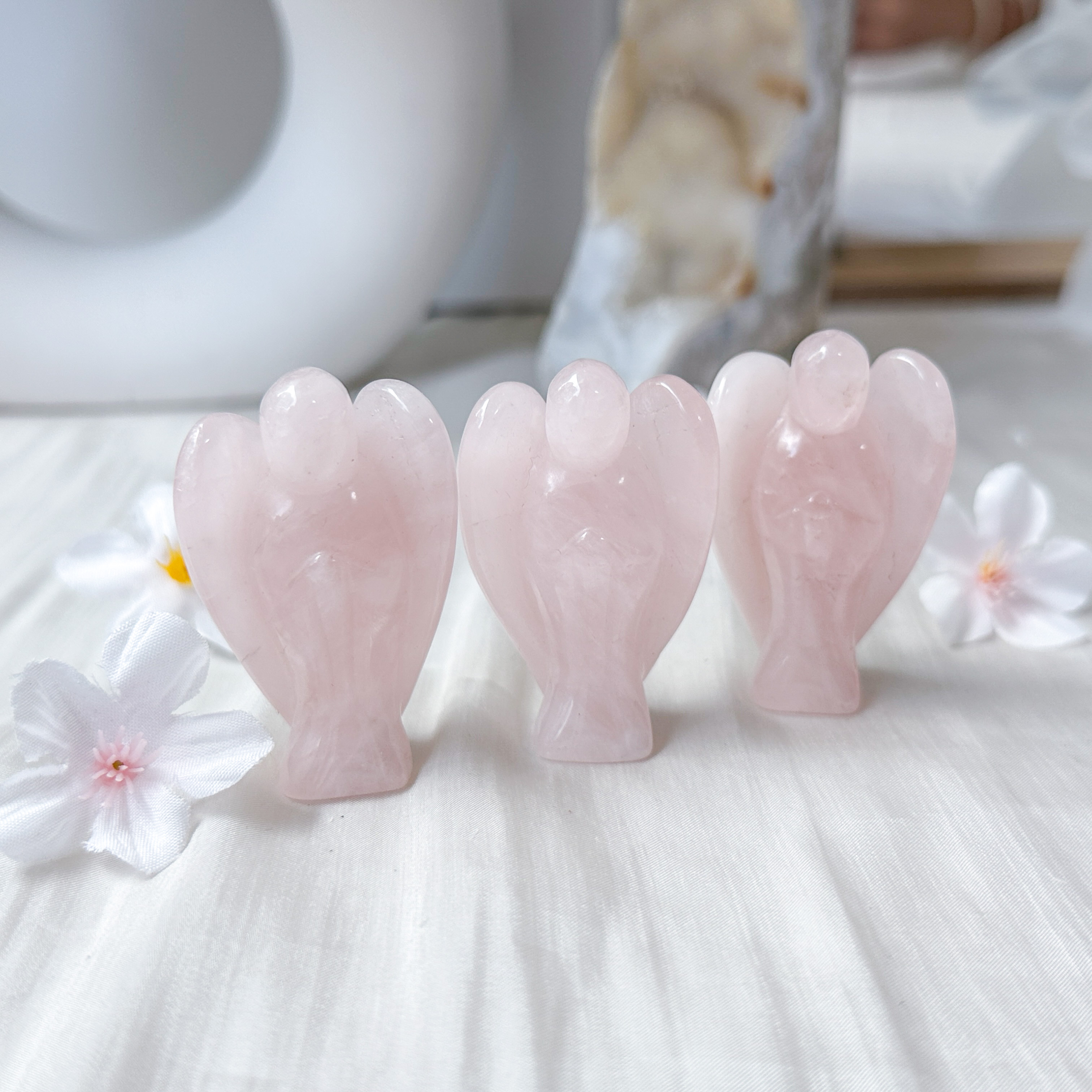 Rose Quartz Angel (S) Display