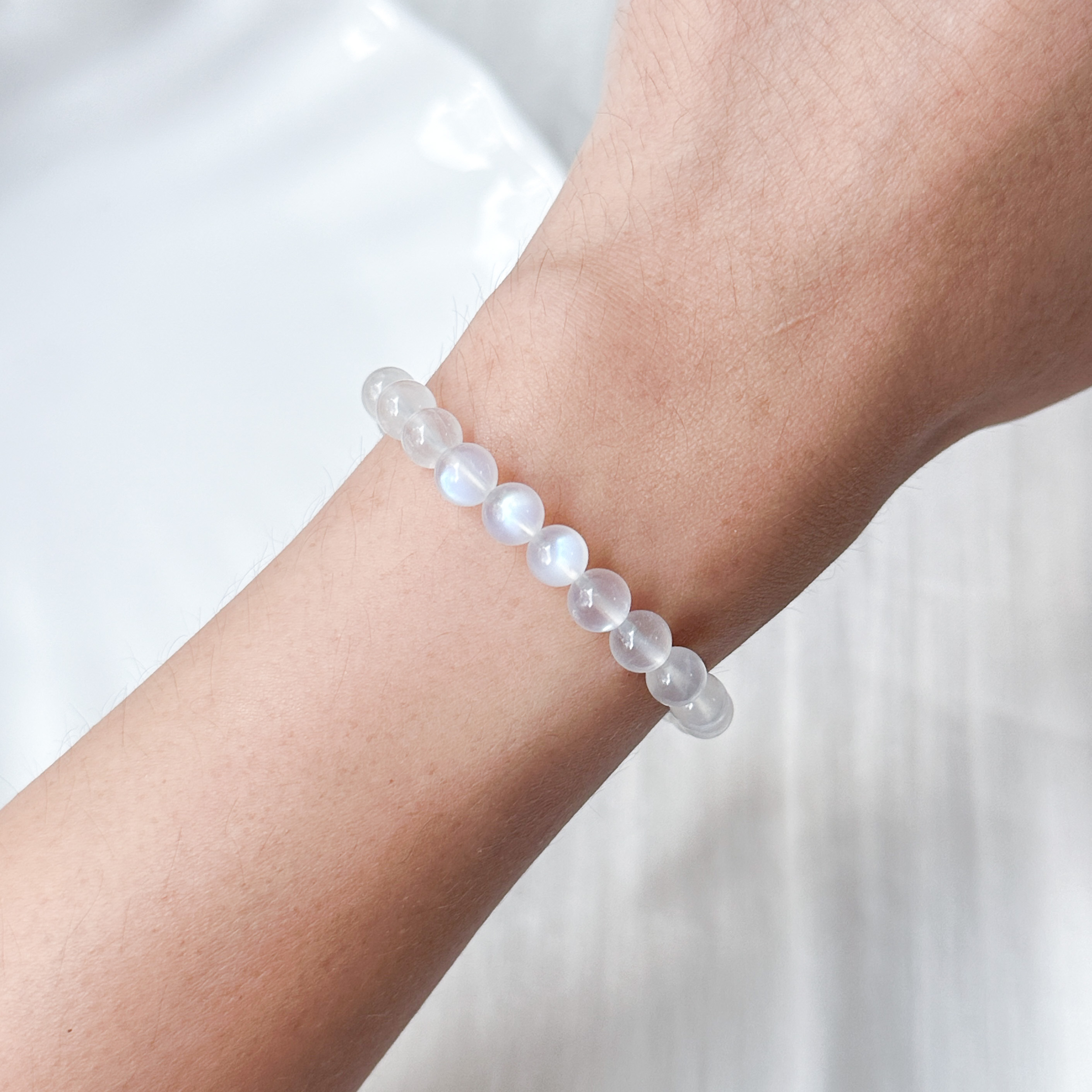 Rainbow Moonstone 6mm Bracelet
