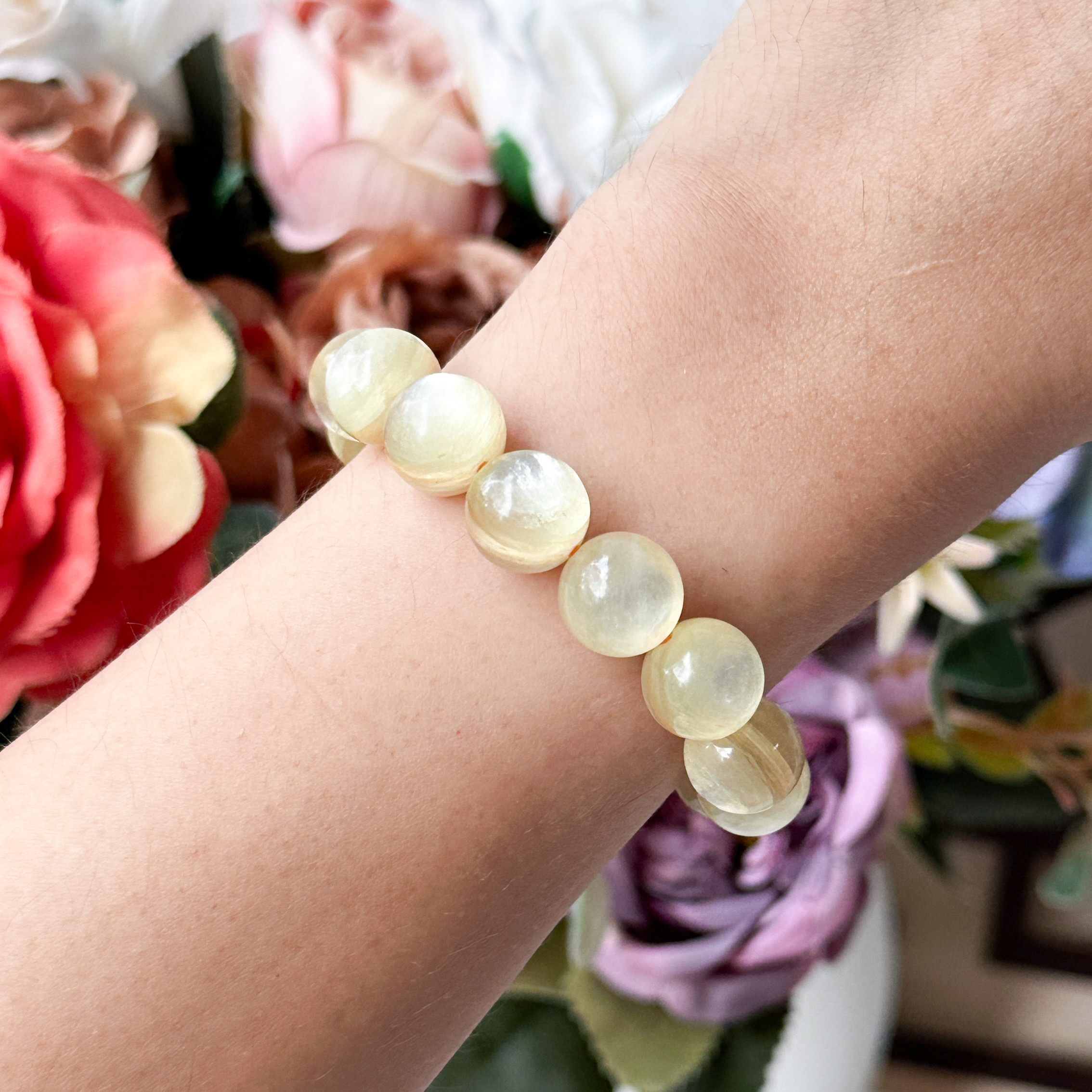 Golden Lepidolite 10mm Bracelet