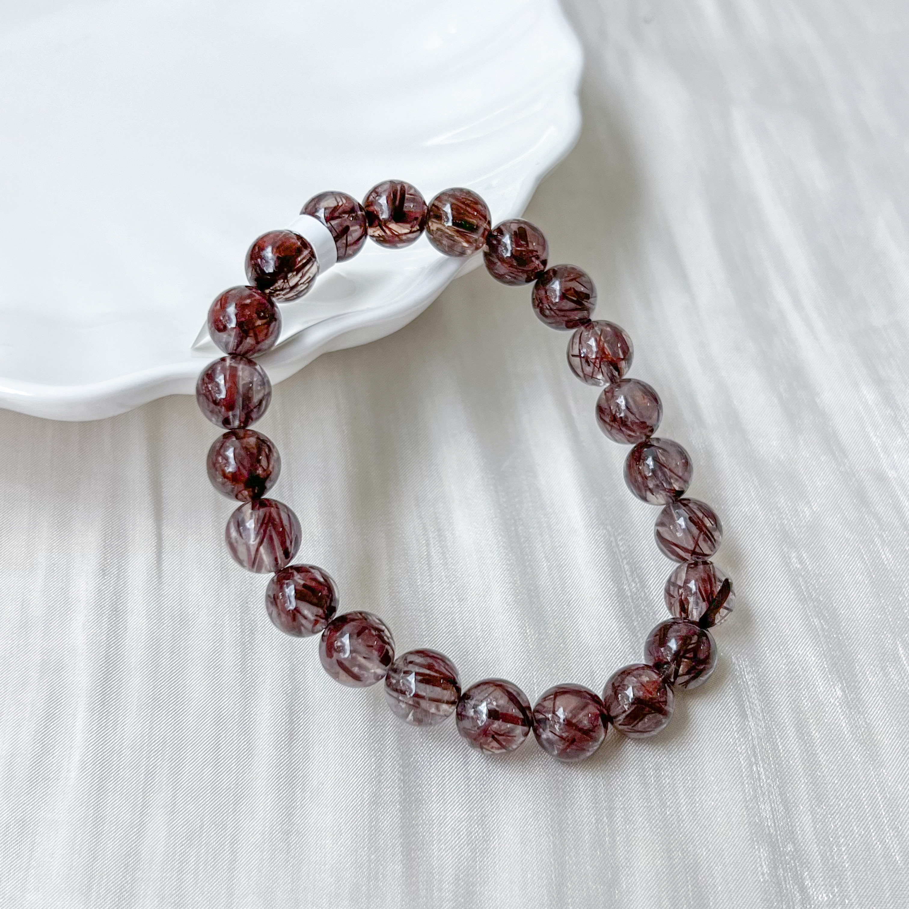 Coffee Rutilated 7-8mm AAA+ Bracelet