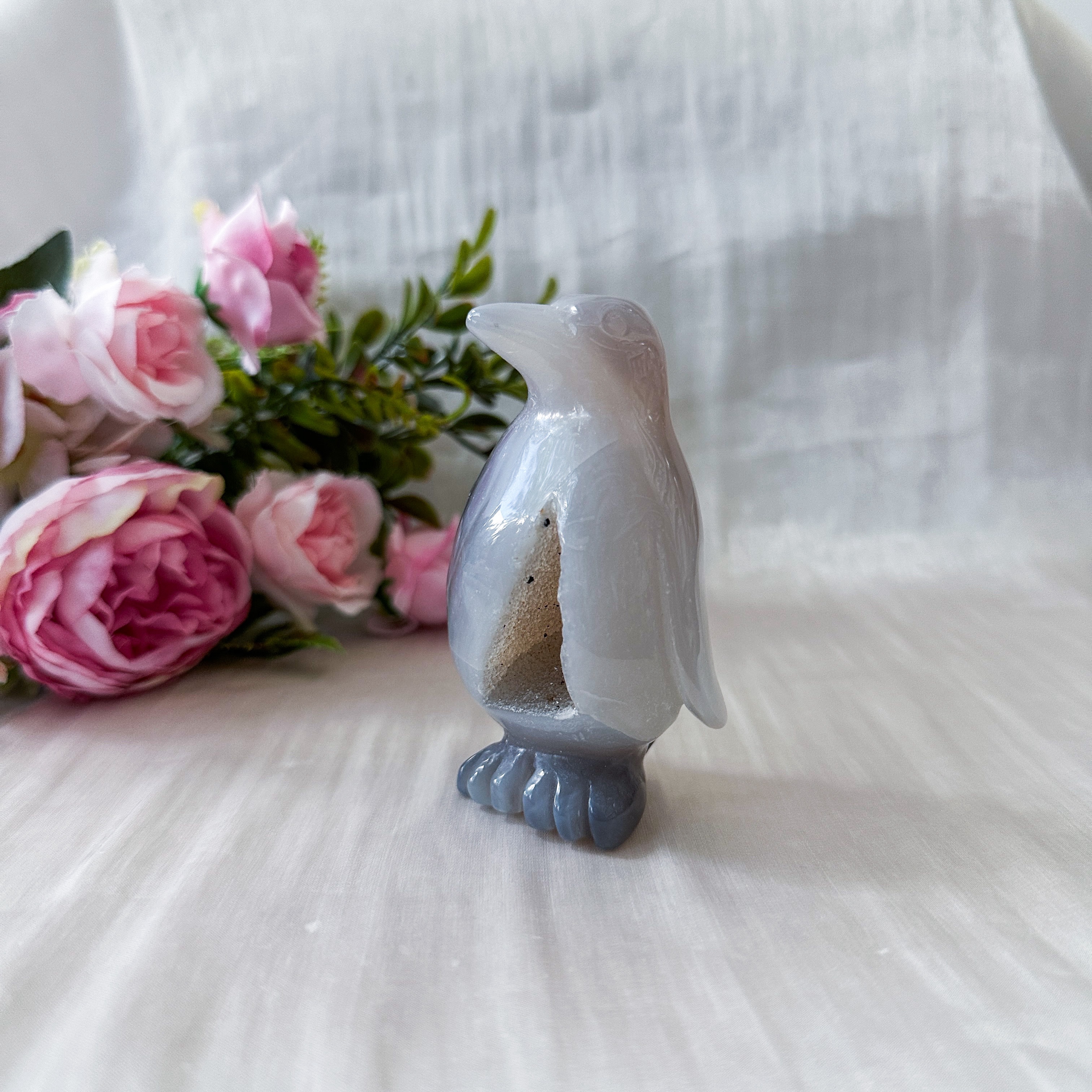 Druzy Agate Penguin (60.4mm)