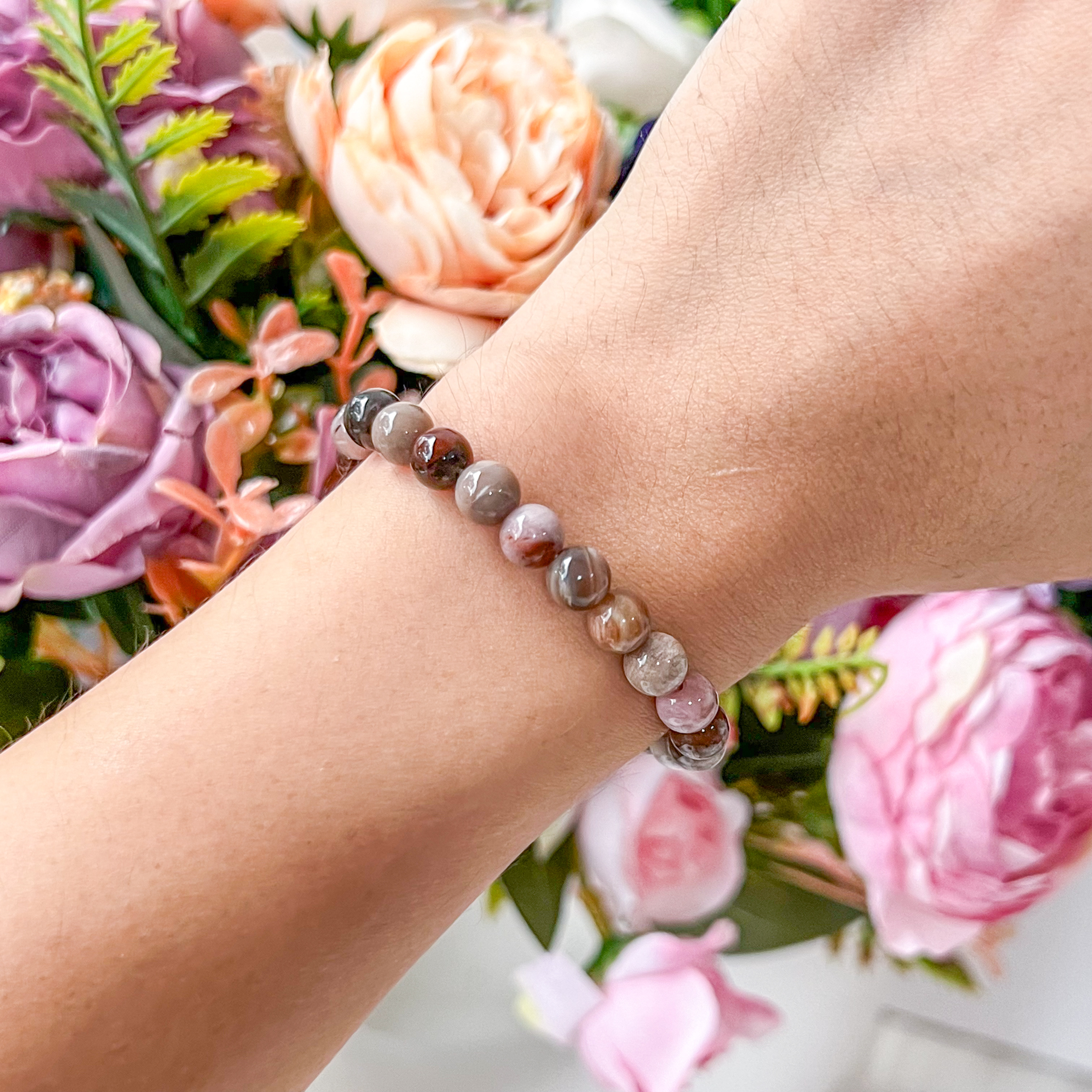 Petrified Wood 6mm AAA+ Bracelet