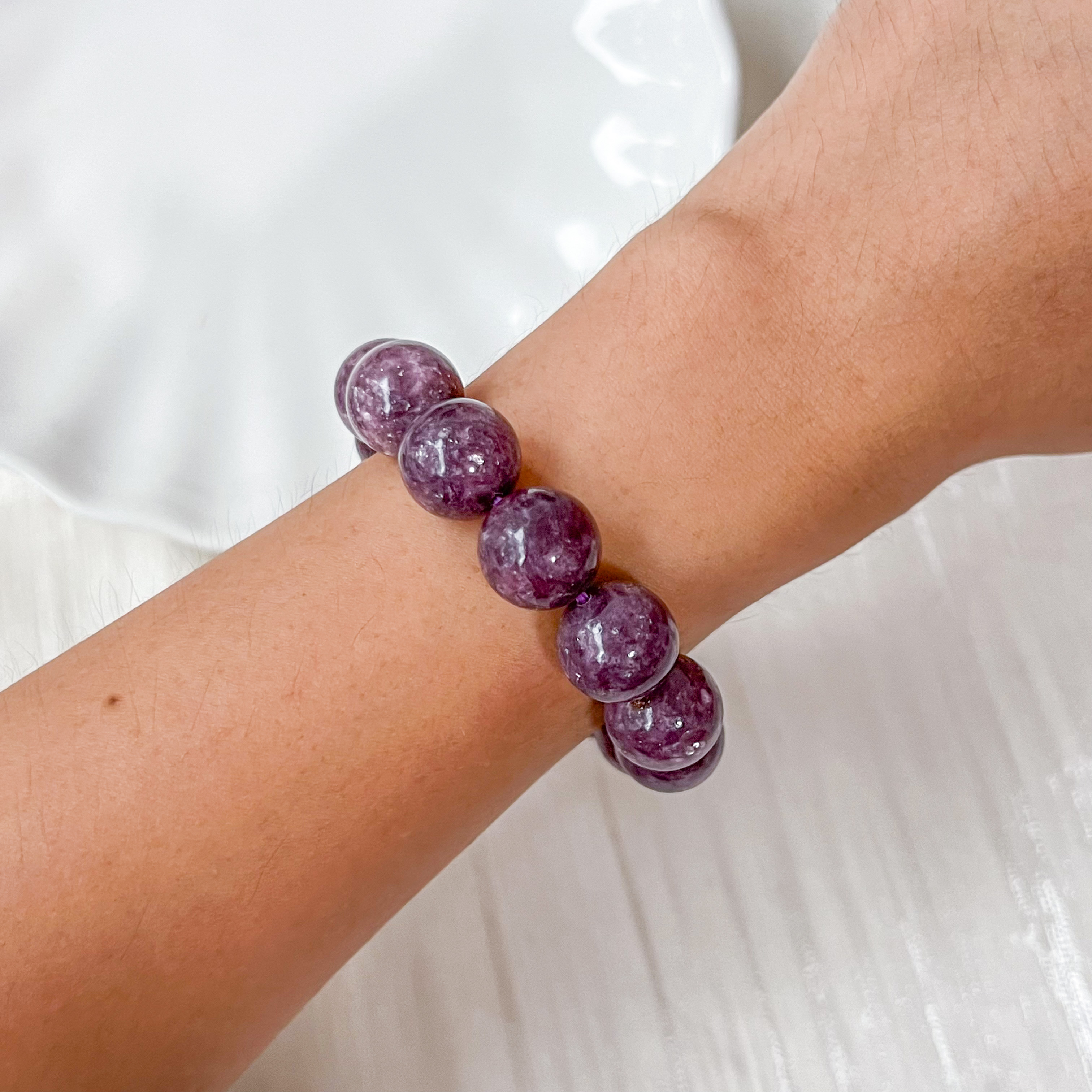 Lepidolite 13+mm Bracelet