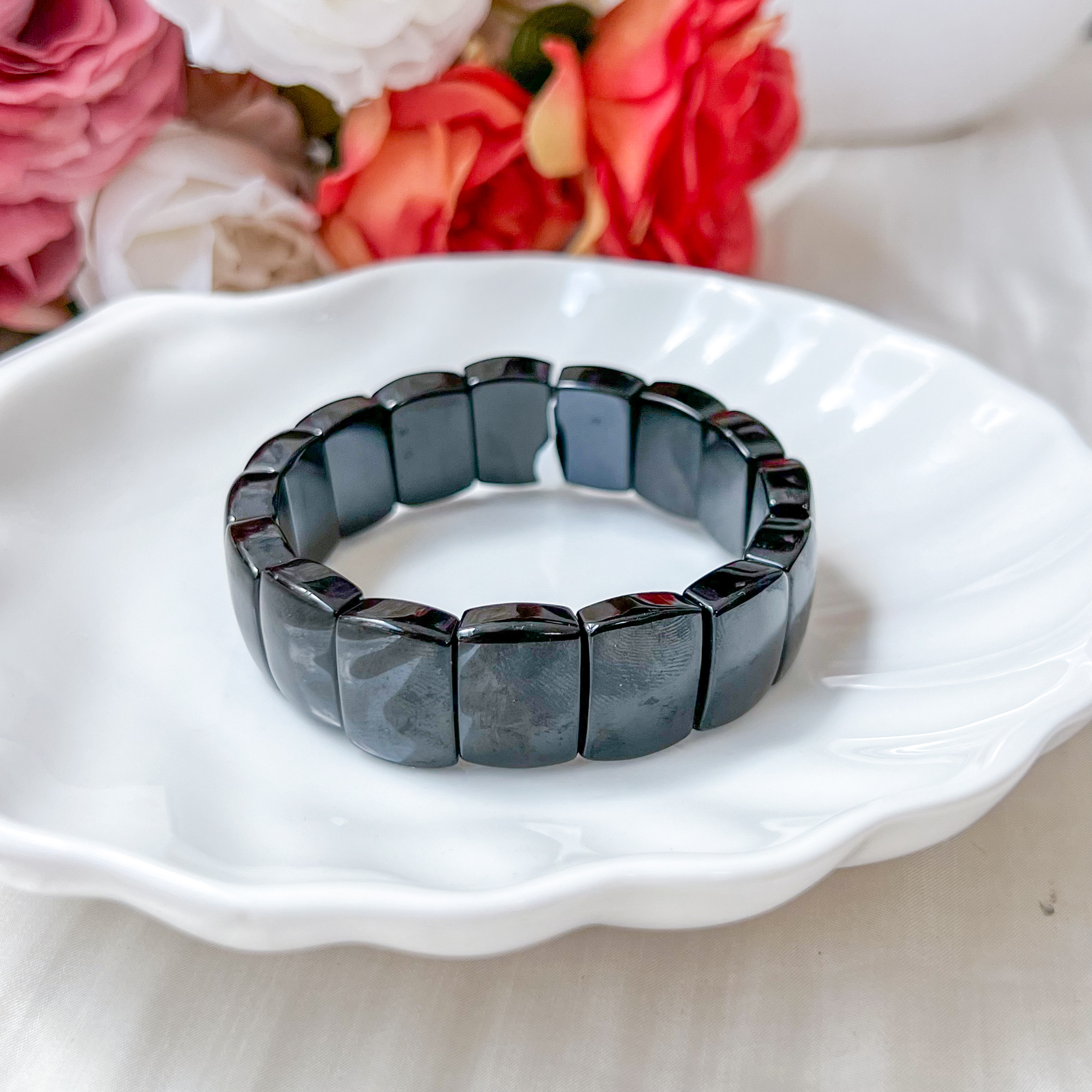 Black Tourmaline Rectangular Bracelet