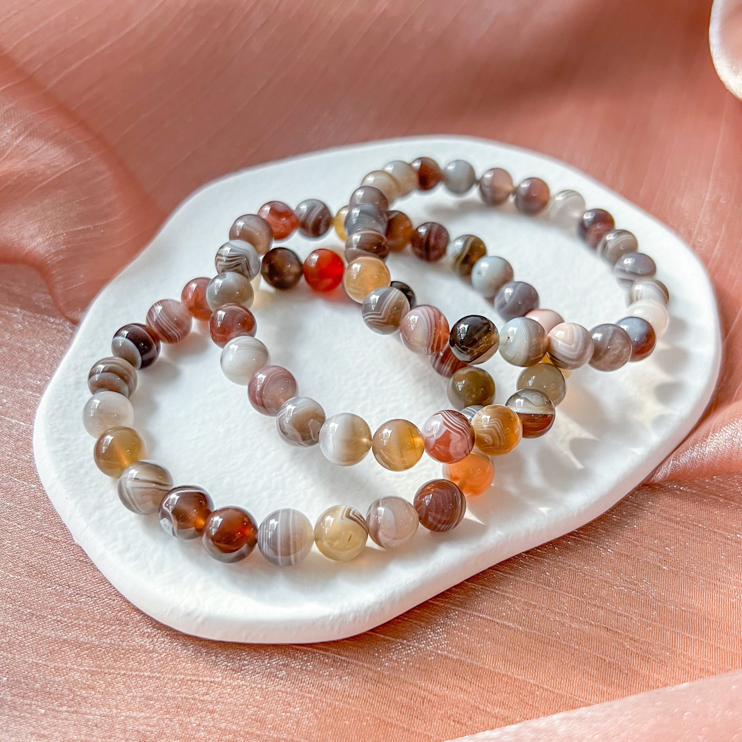 Botswana Agate 8mm AAA Bracelet