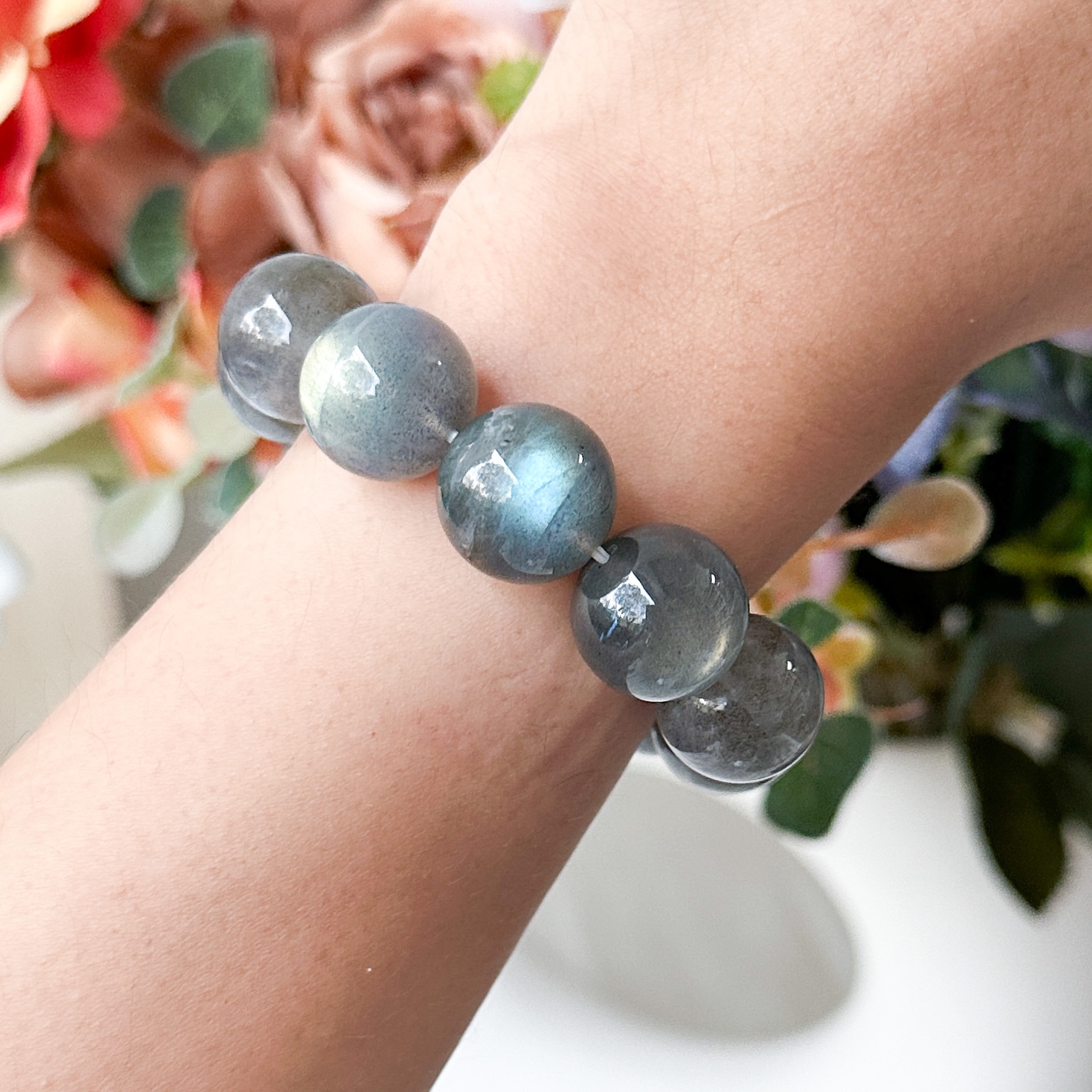 Labradorite 14mm+ AAA Bracelet