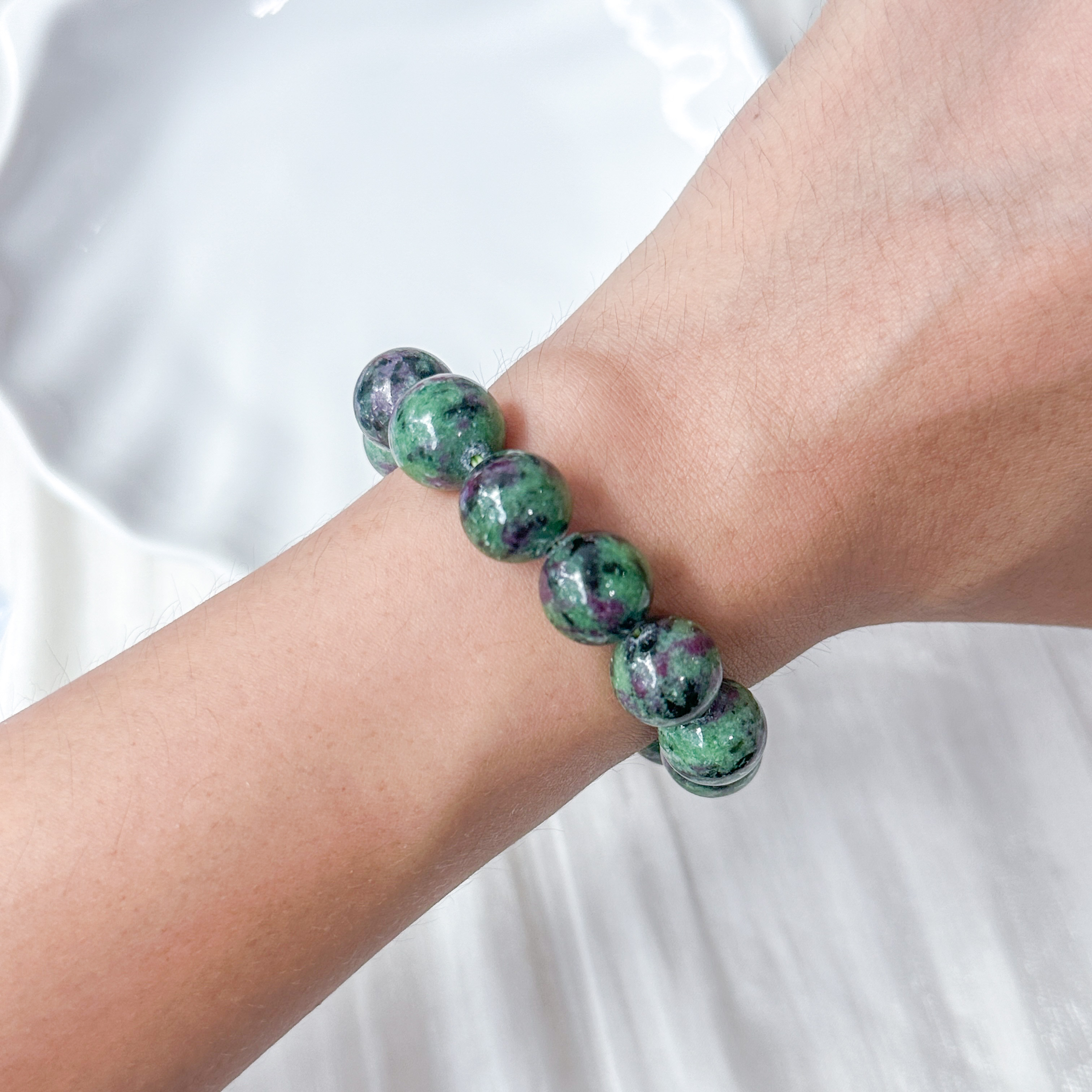 Ruby Zoisite 11-12mm AAA Bracelet
