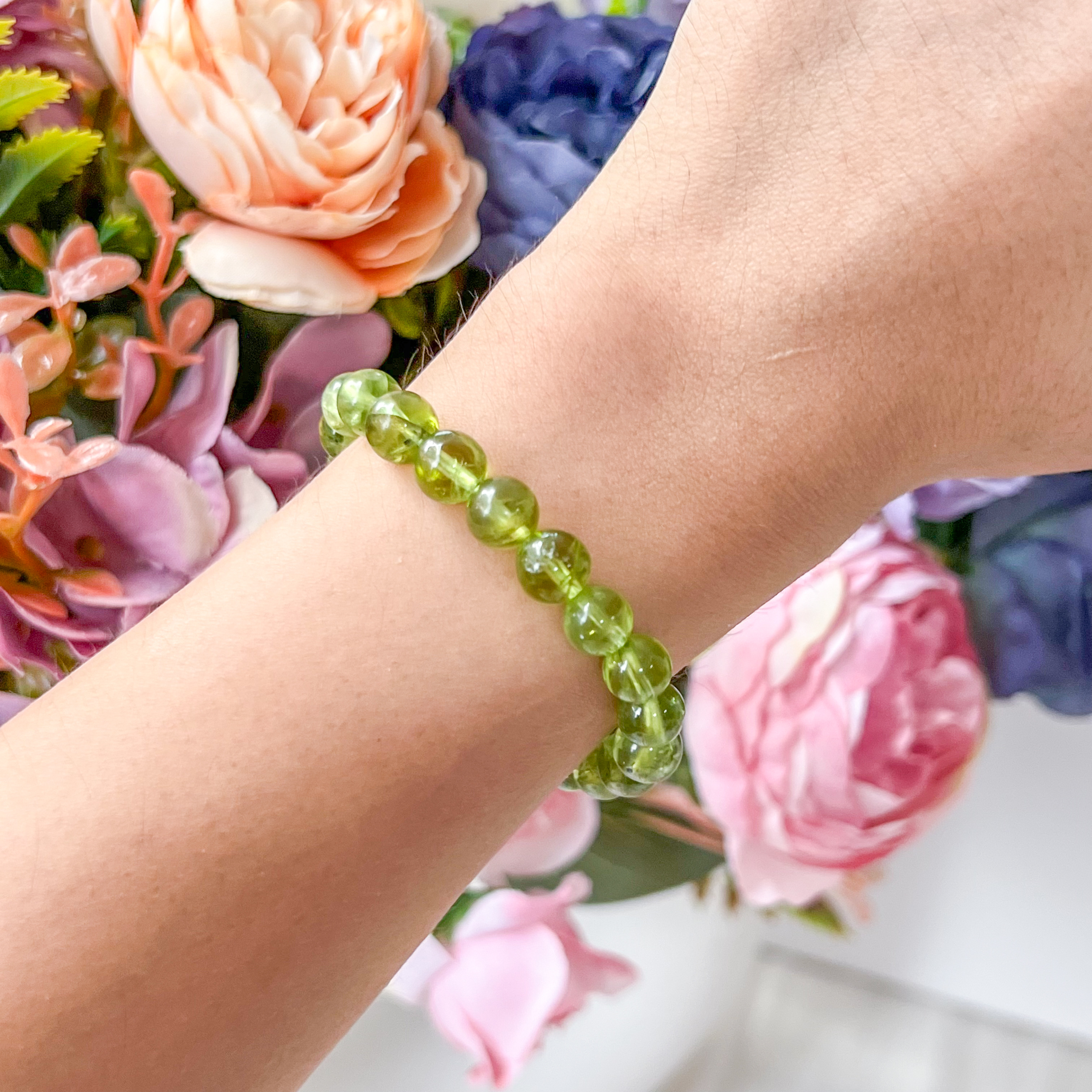 Peridot 7+mm AAA+ Bracelet
