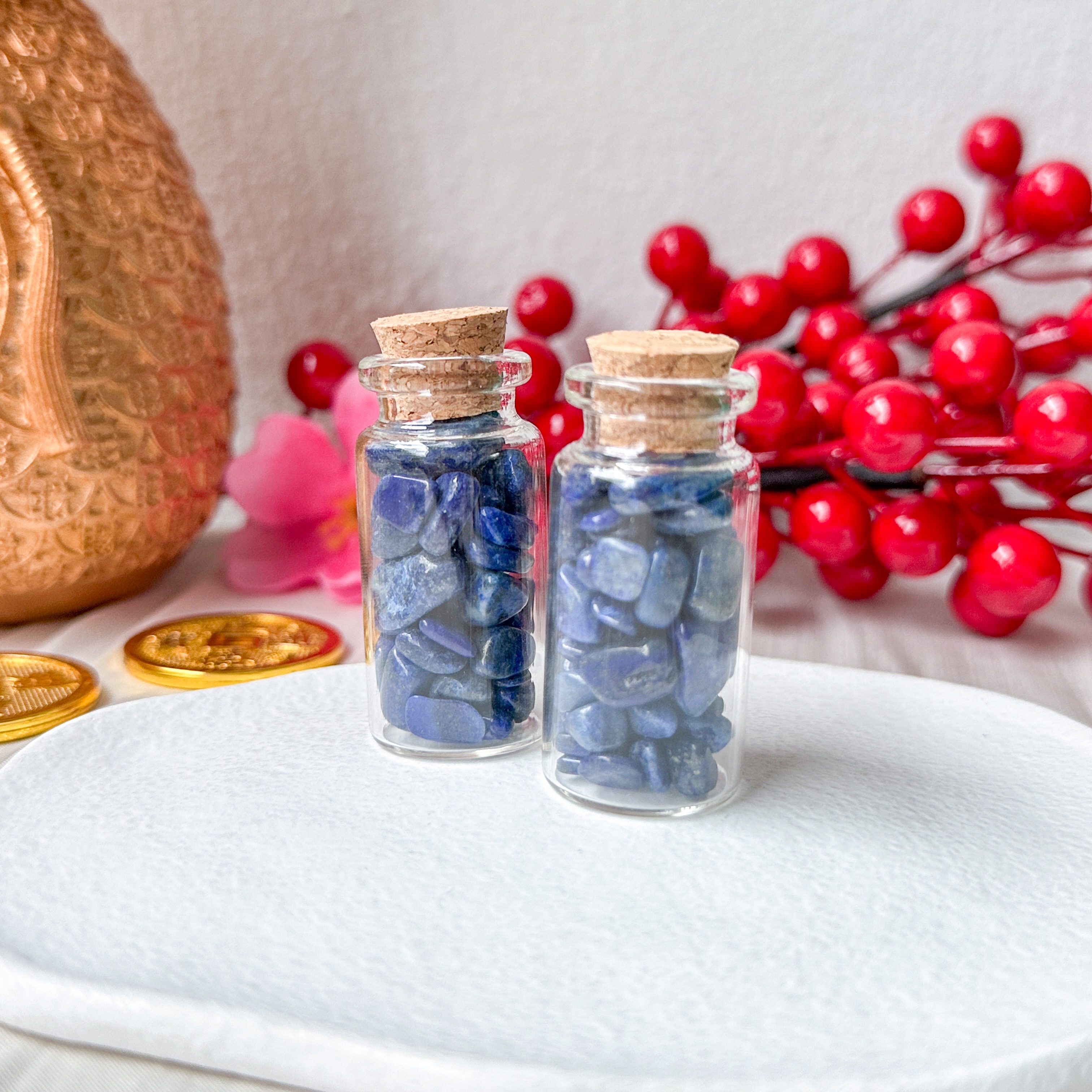 Lapis Lazuli Chips Bottle