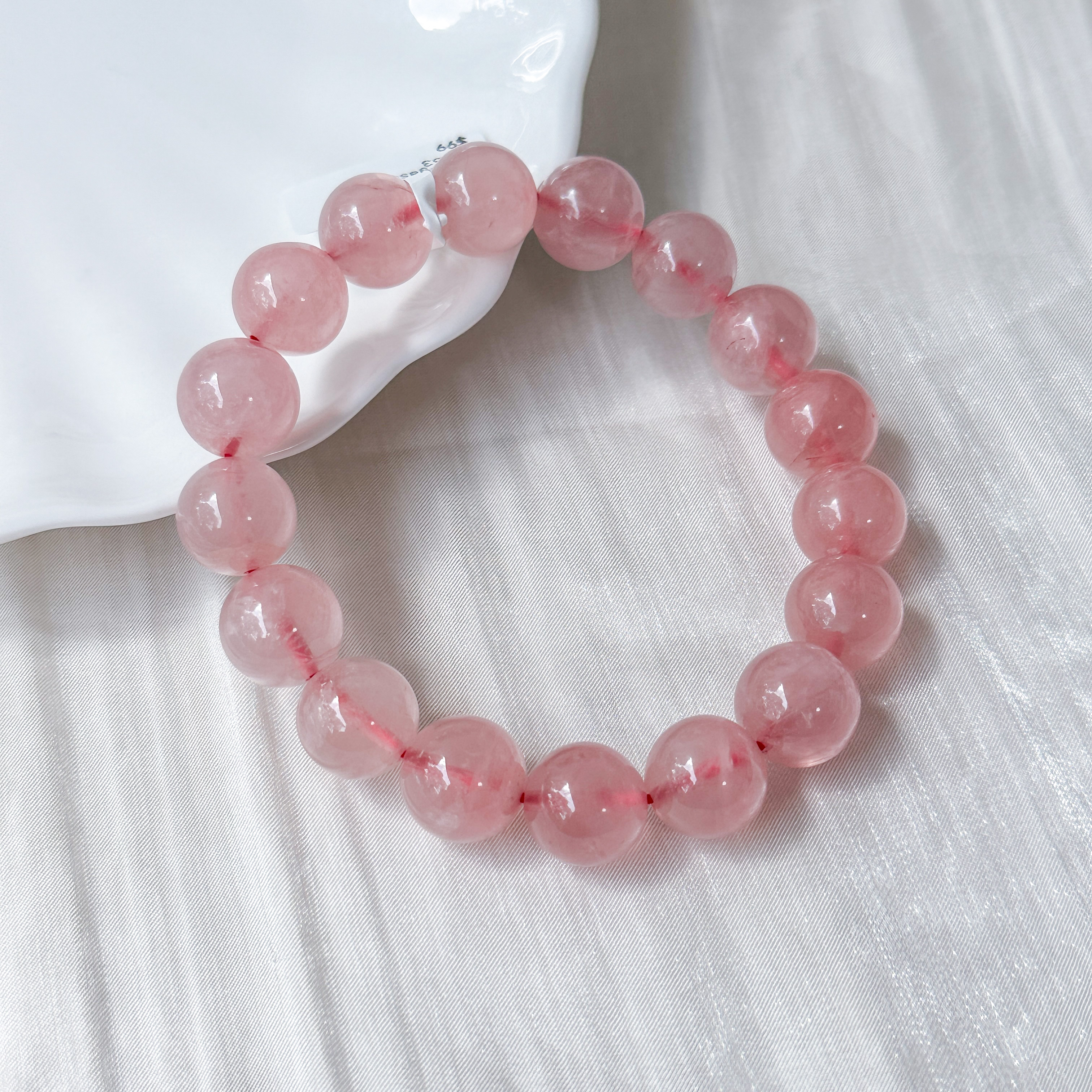 Lavender Rose Quartz 11-12mm Bracelet