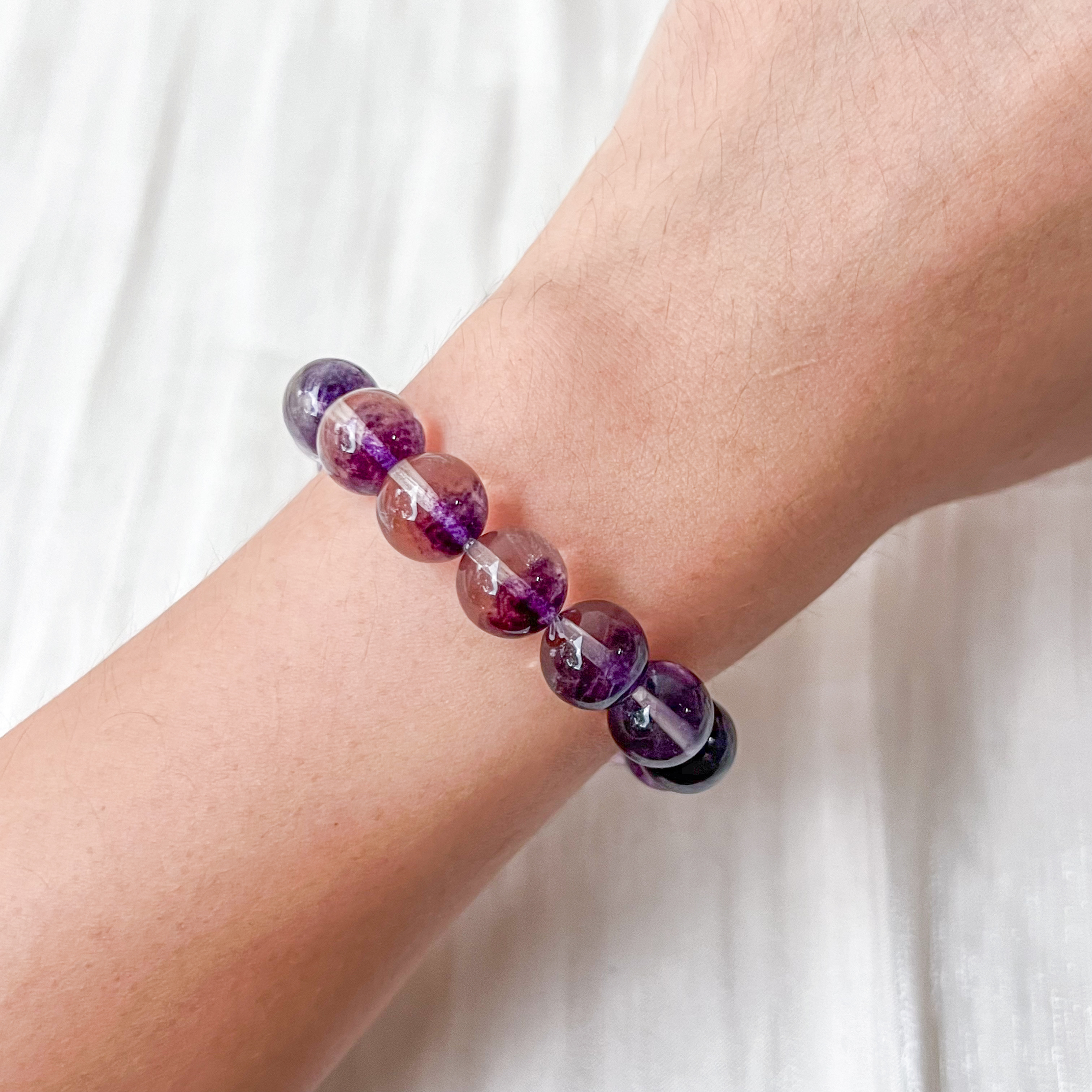 Purple Fluorite 10-11mm Bracelet
