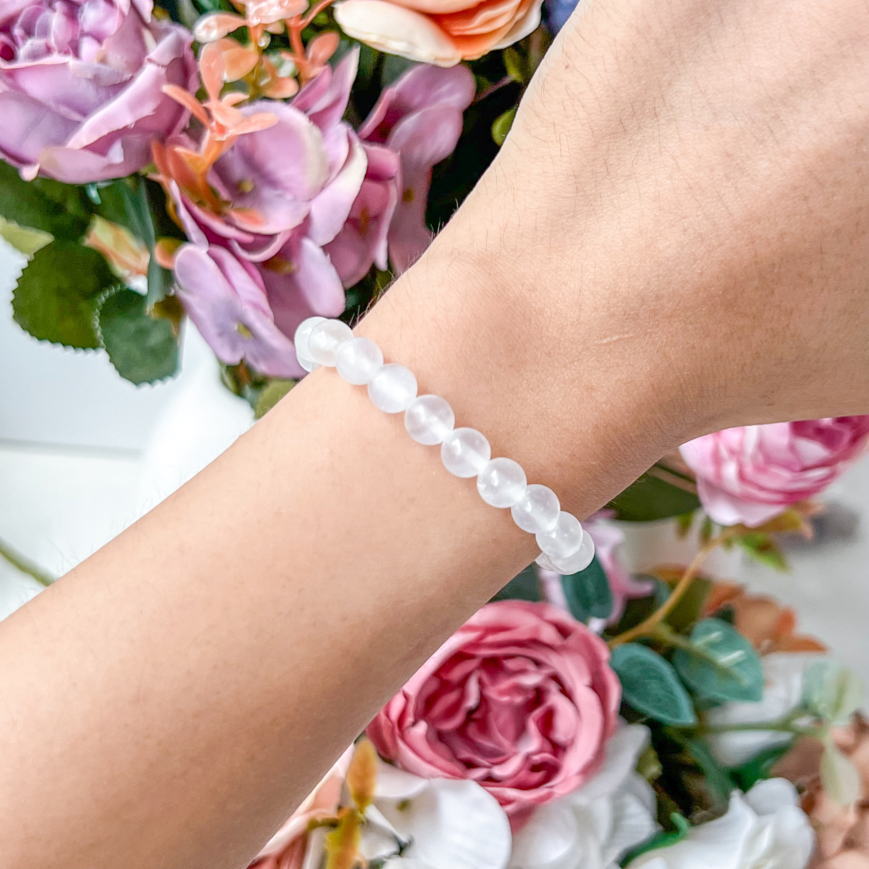 Selenite 6mm Bracelet