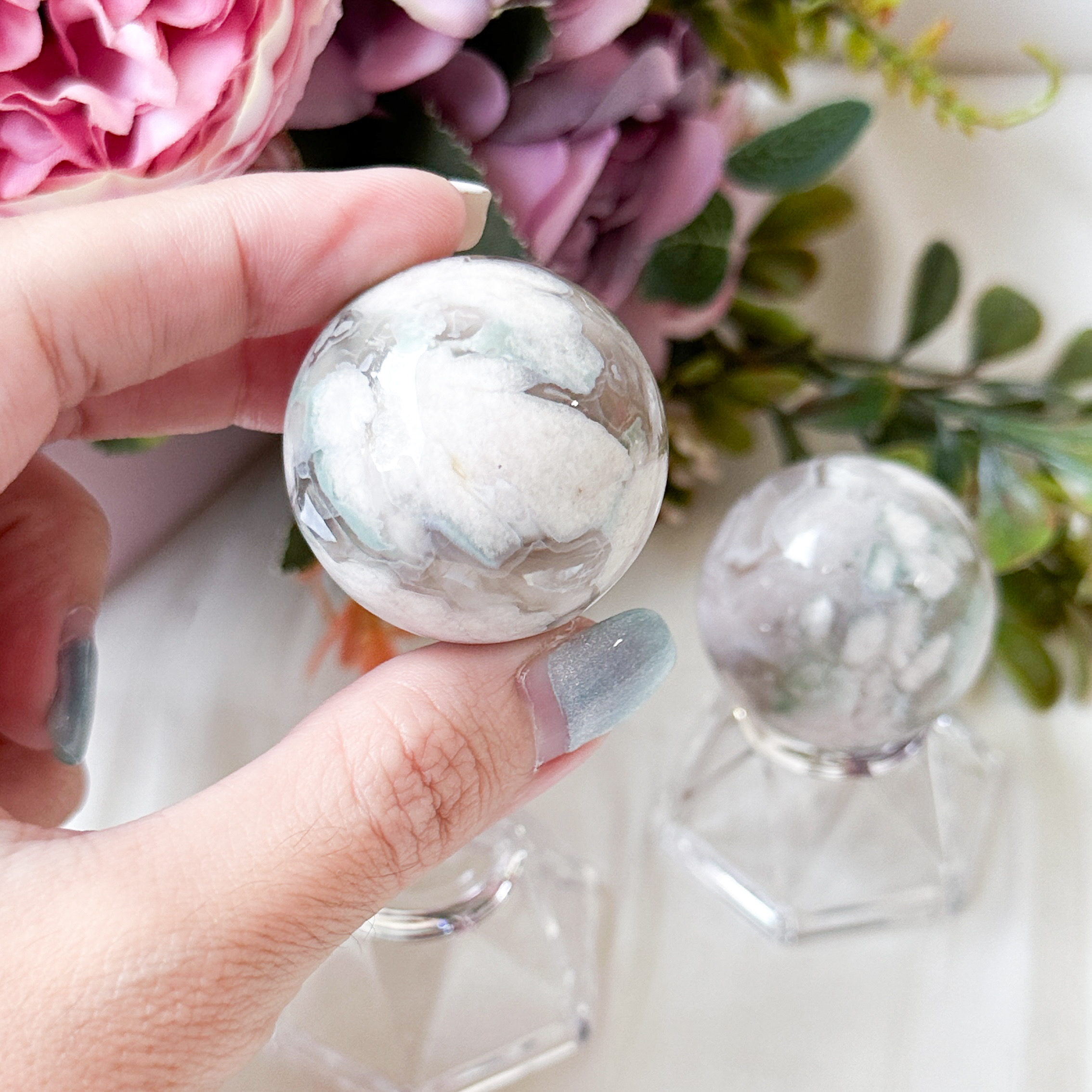 Sakura Agate 35mm Sphere