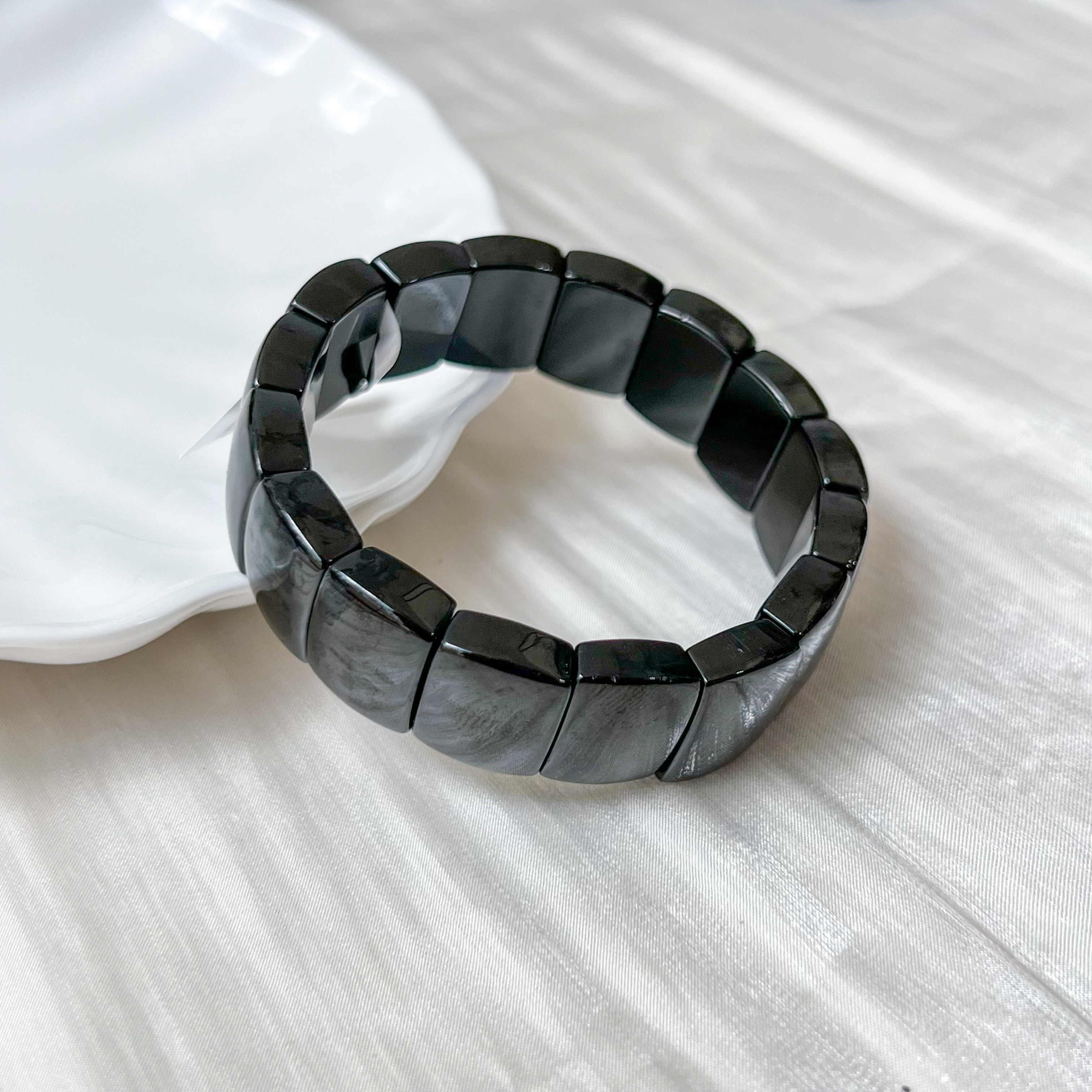 Black Tourmaline Rectangular Bracelet