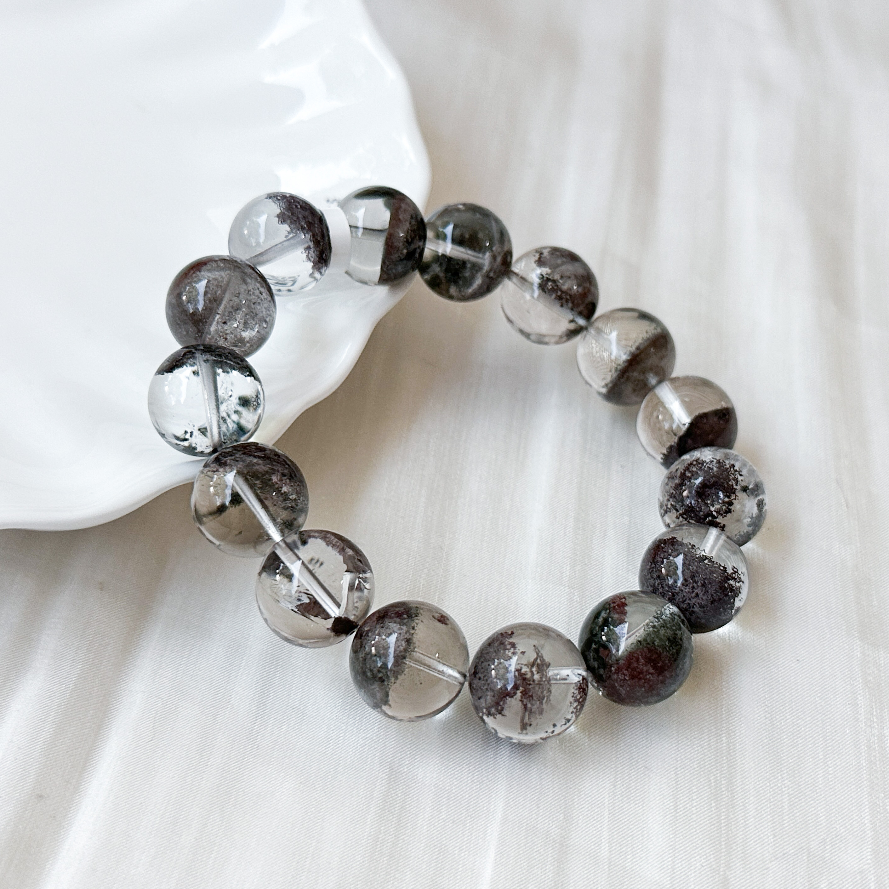 Phantom Quartz 14+mm AAA+ Bracelet