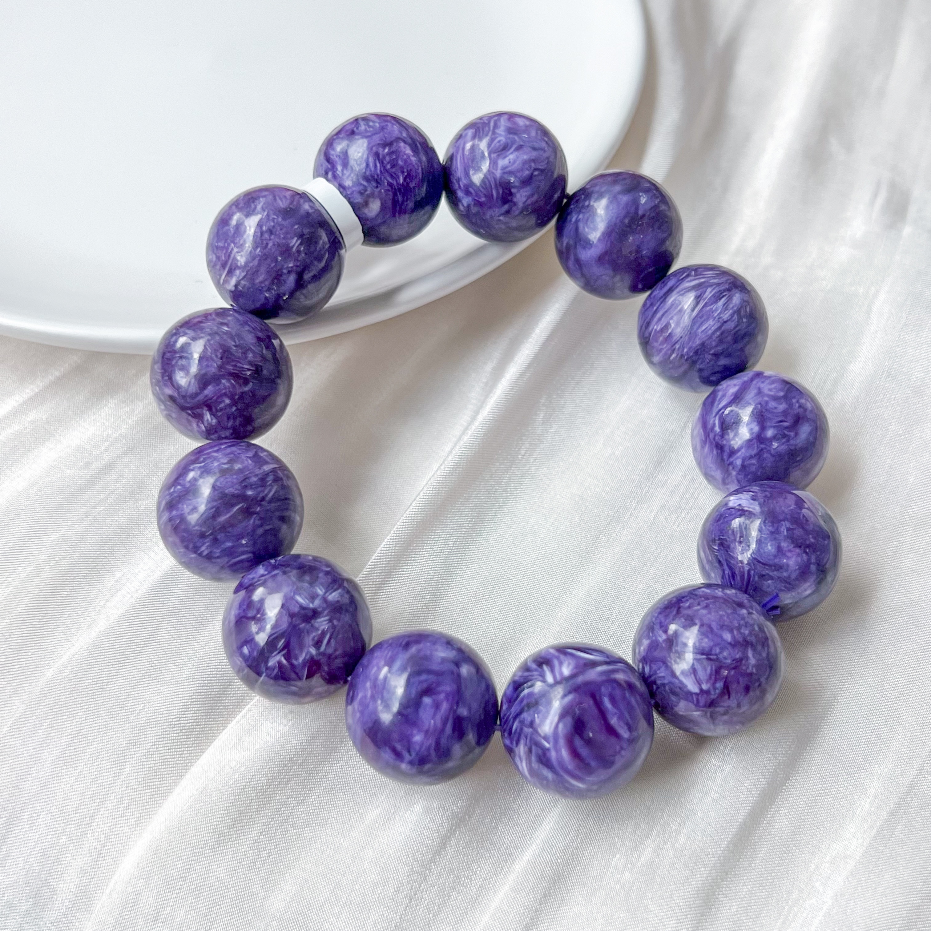 Charoite 18+mm AAAA Bracelet