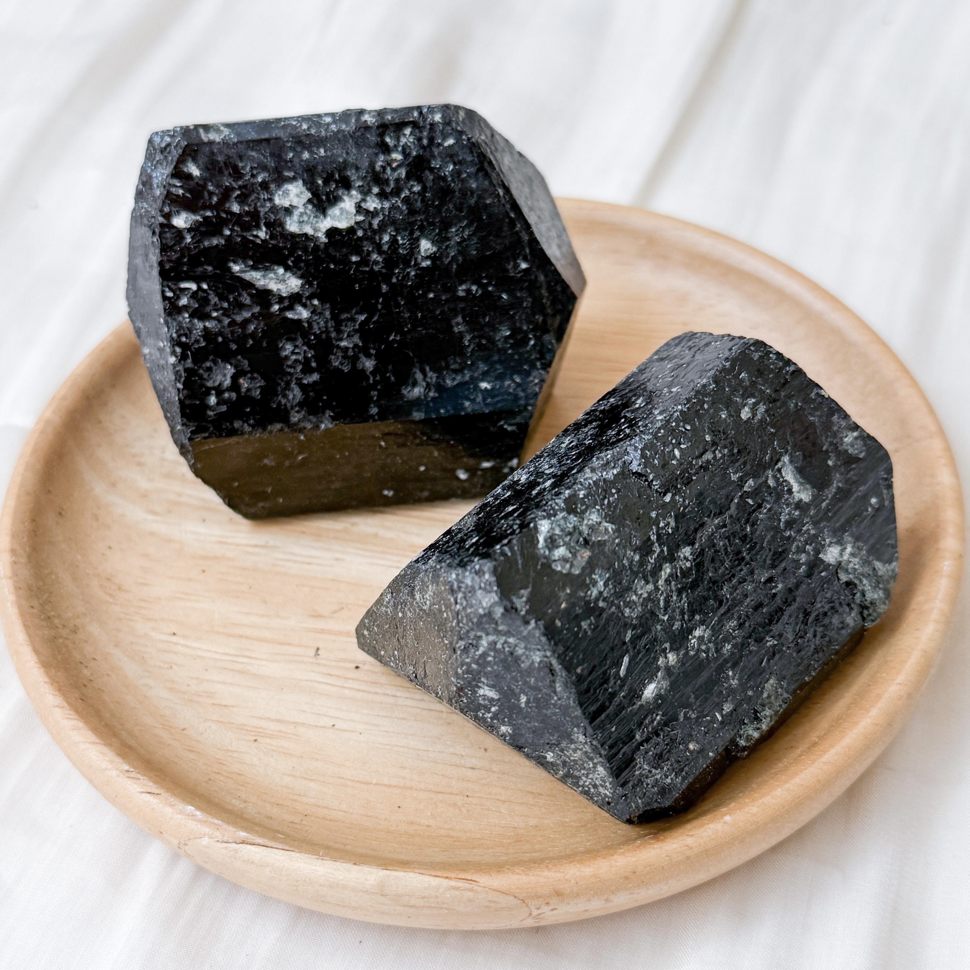 Black Tourmaline Raw Tumble