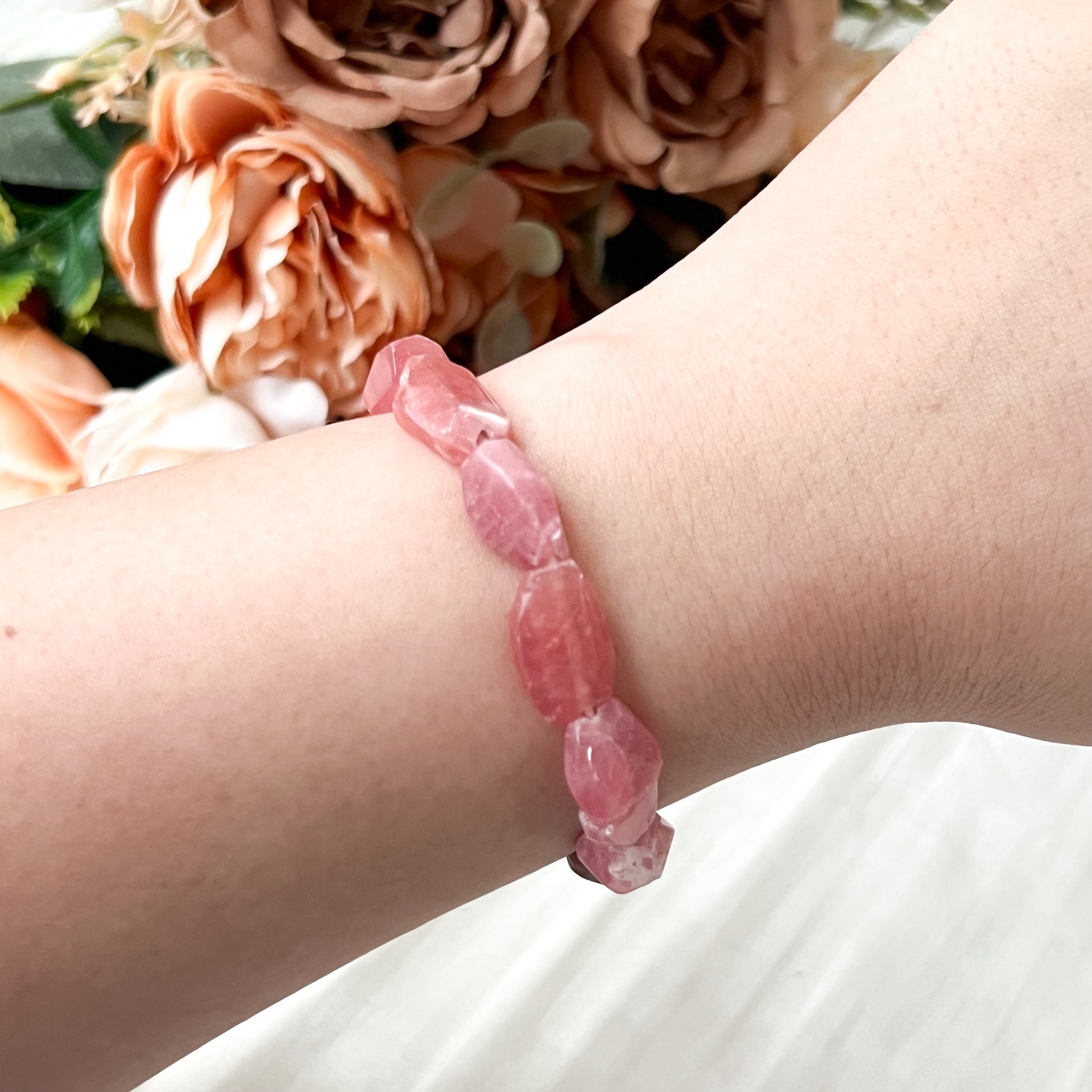 Rhodochrosite Tumbled Bracelet