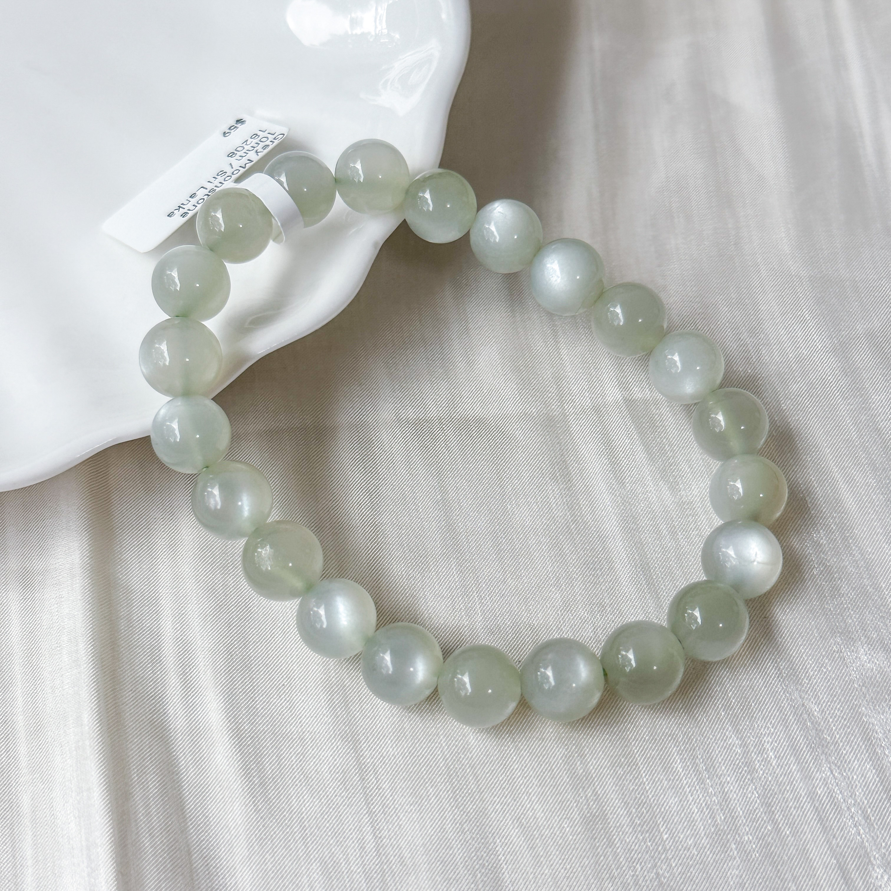 Grey Moonstone 10mm Bracelet