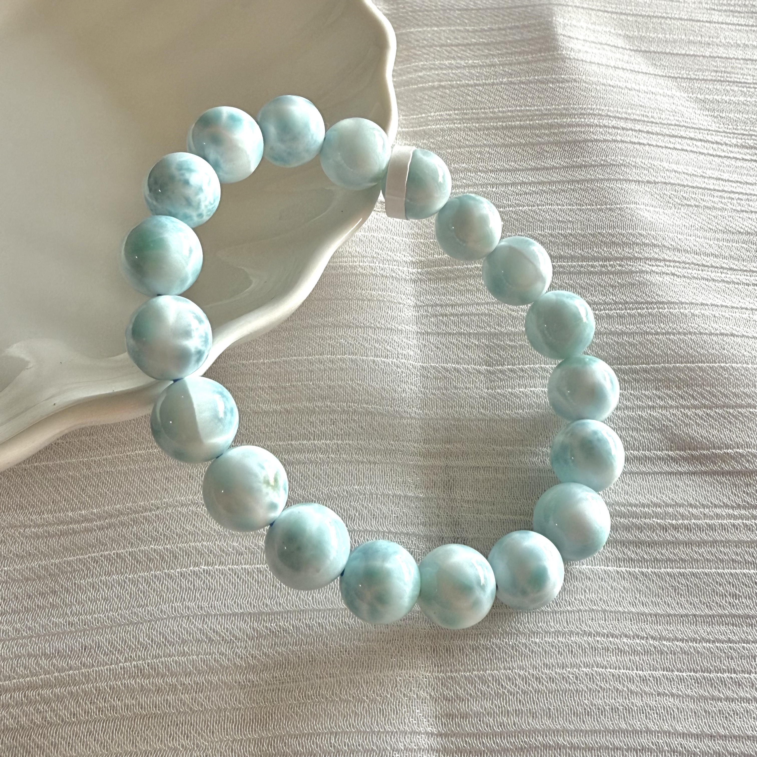 Larimar 10-11mm AAA+ Bracelet