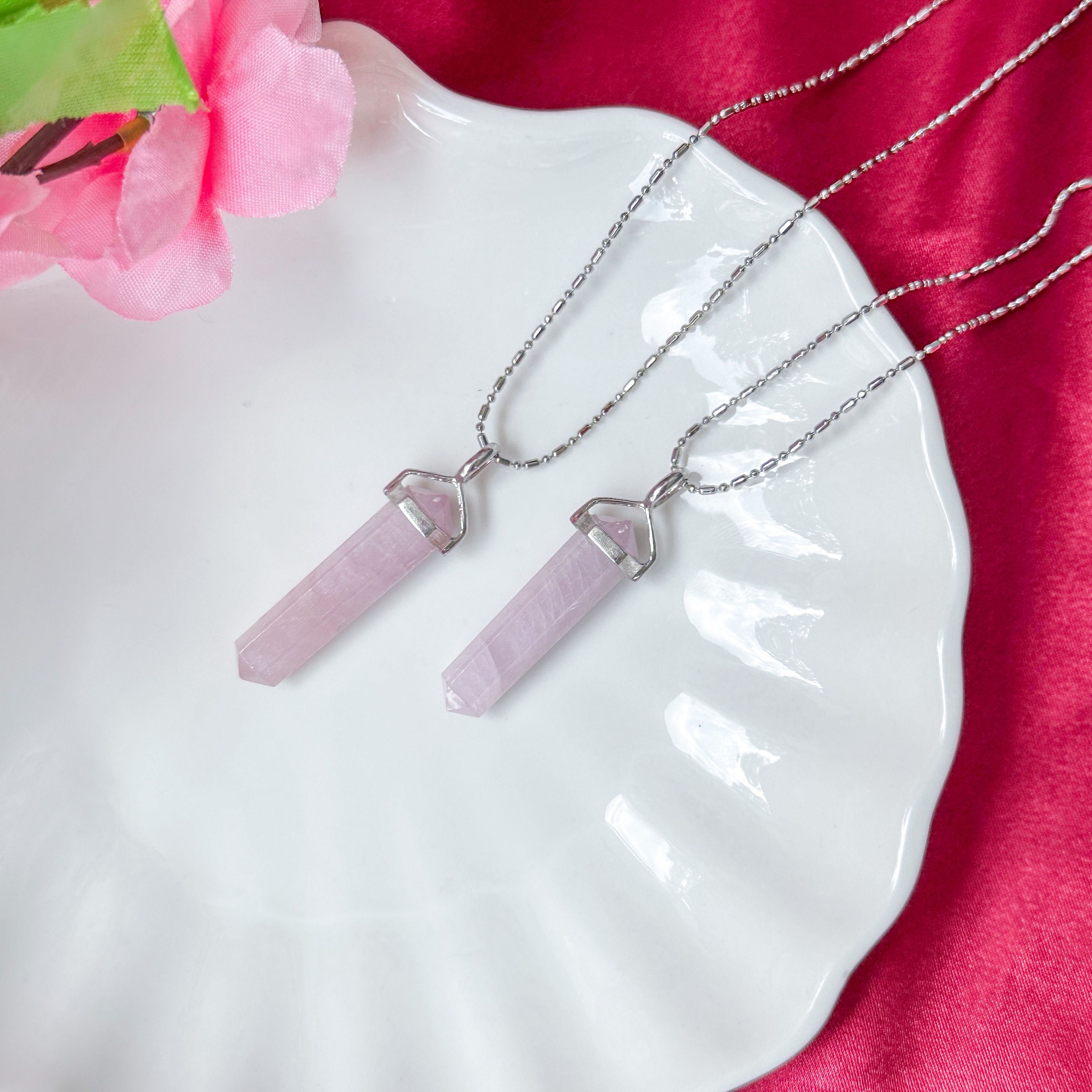Kunzite Double Pointer Pendant