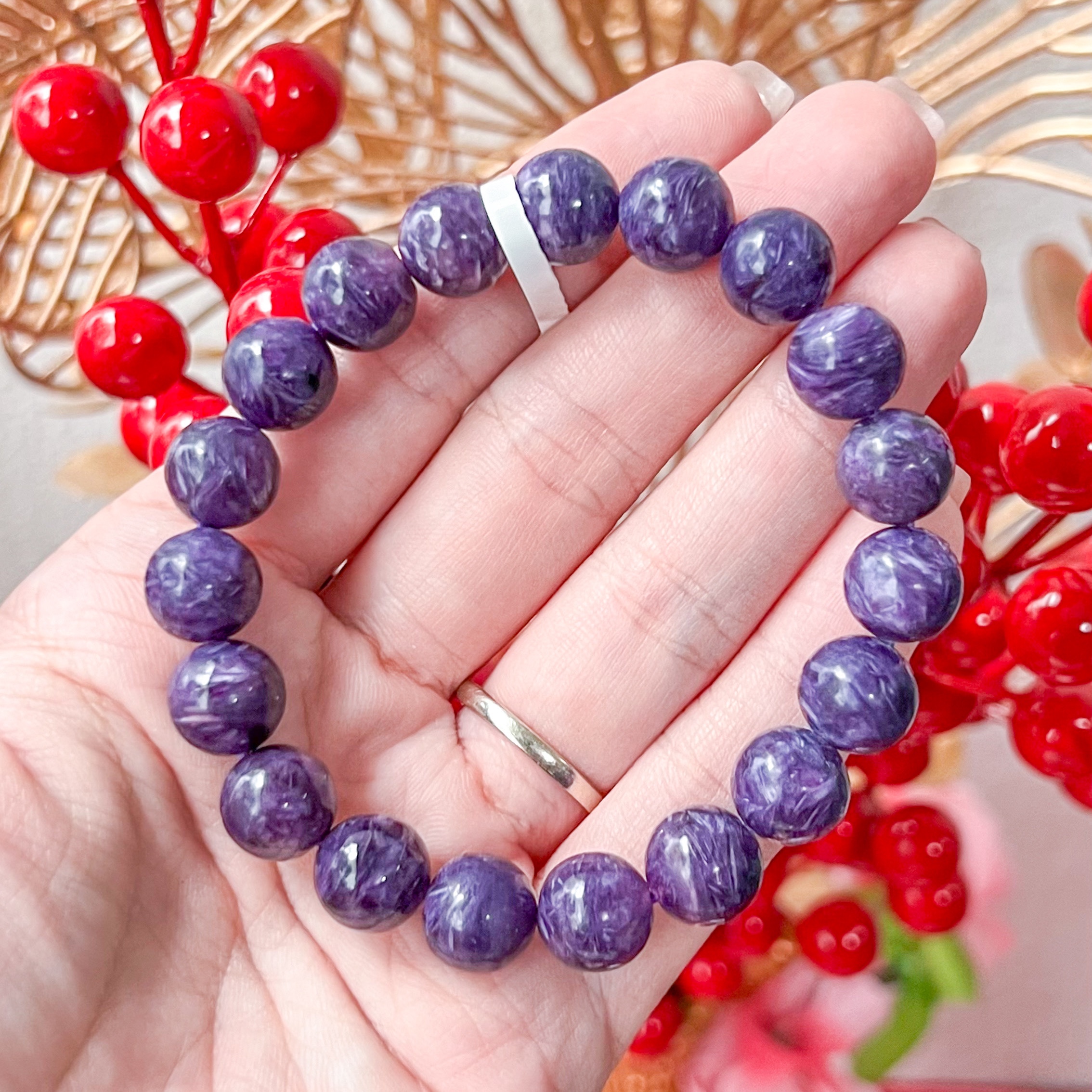 Charoite 10mm AAA+ Bracelet