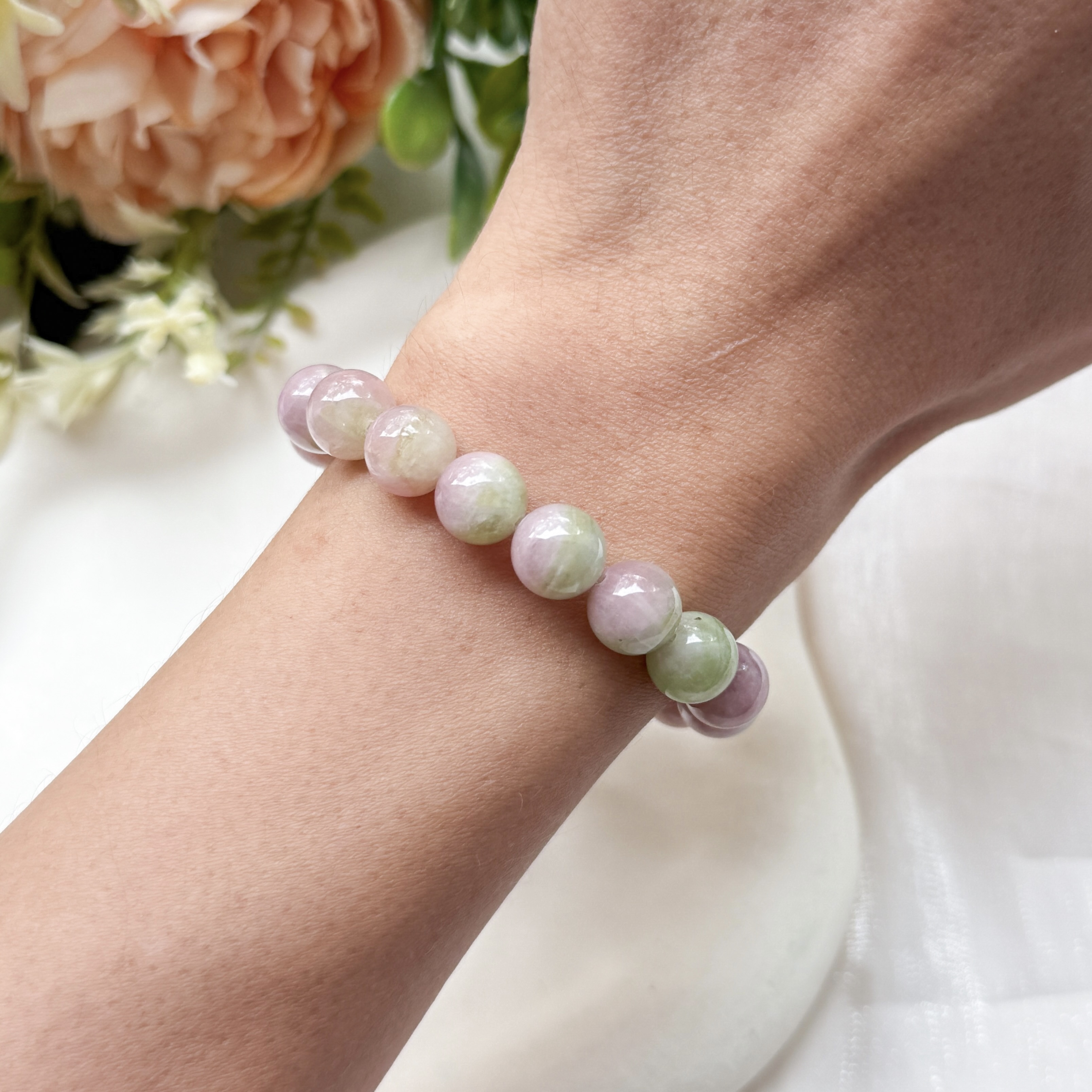 Watermelon Tourmaline 8+mm AAA Bracelet