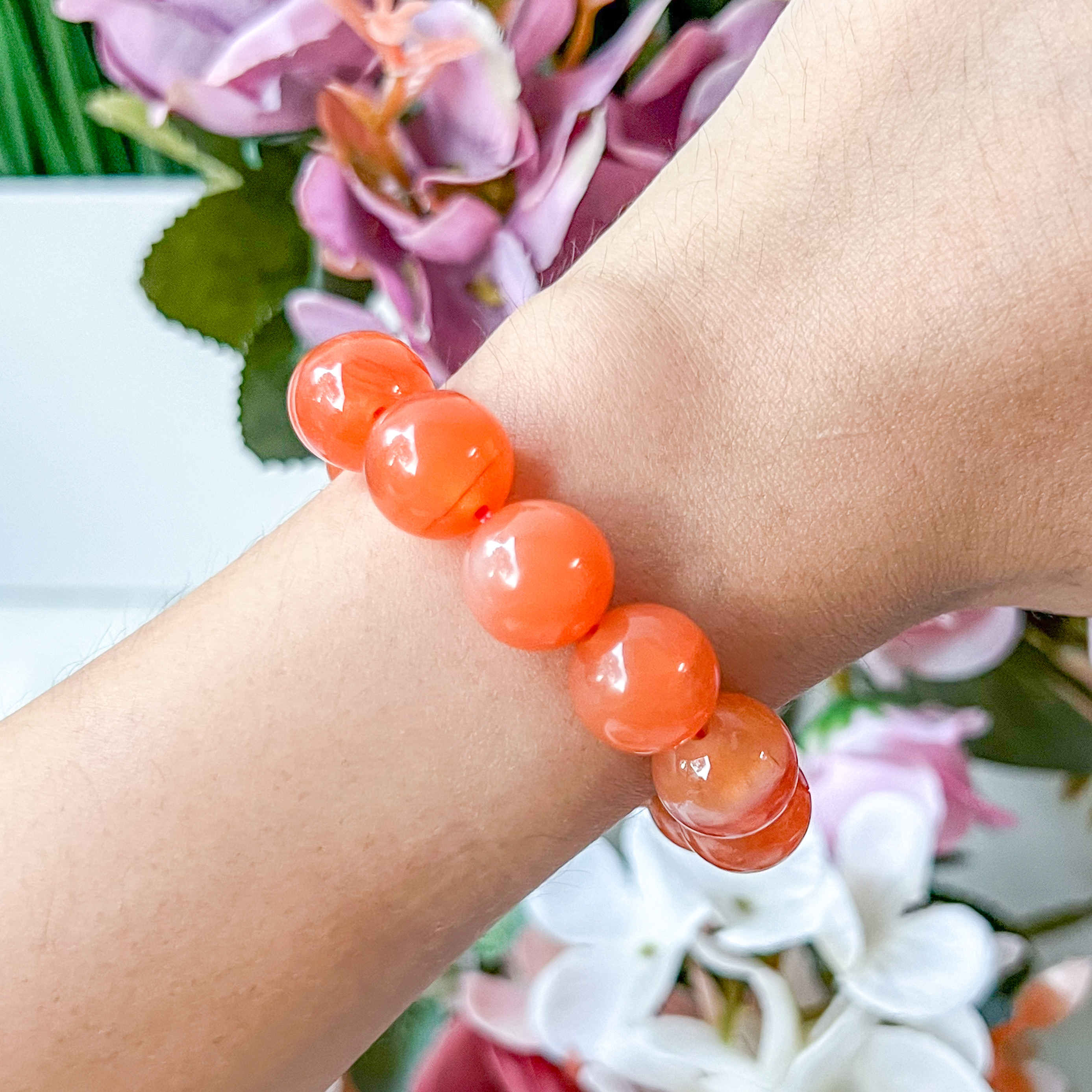 Carnelian 12mm Bracelet (AAAA)