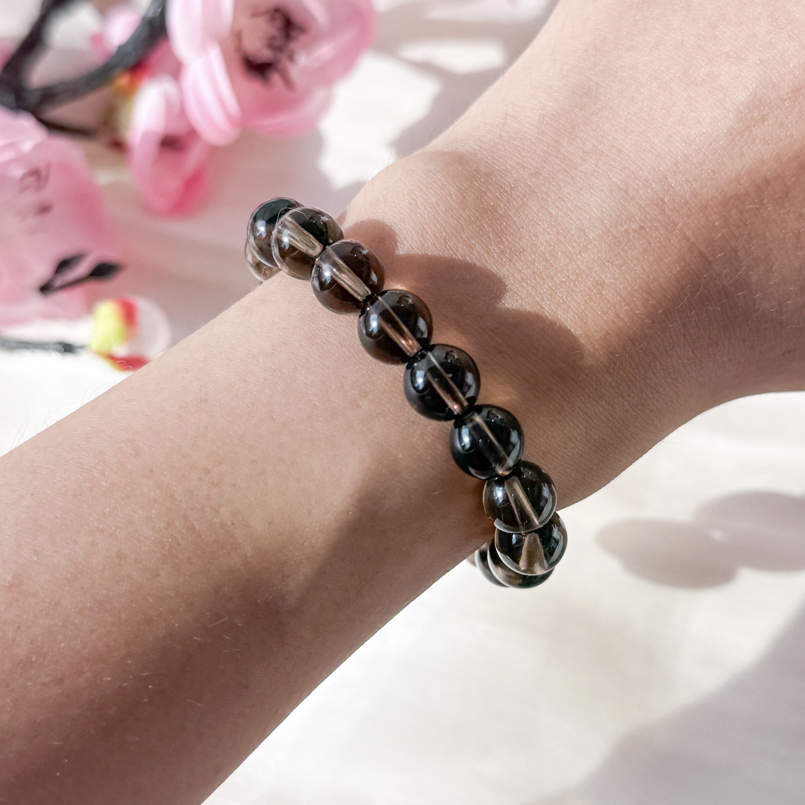 Smoky Quartz 8mm Bracelet
